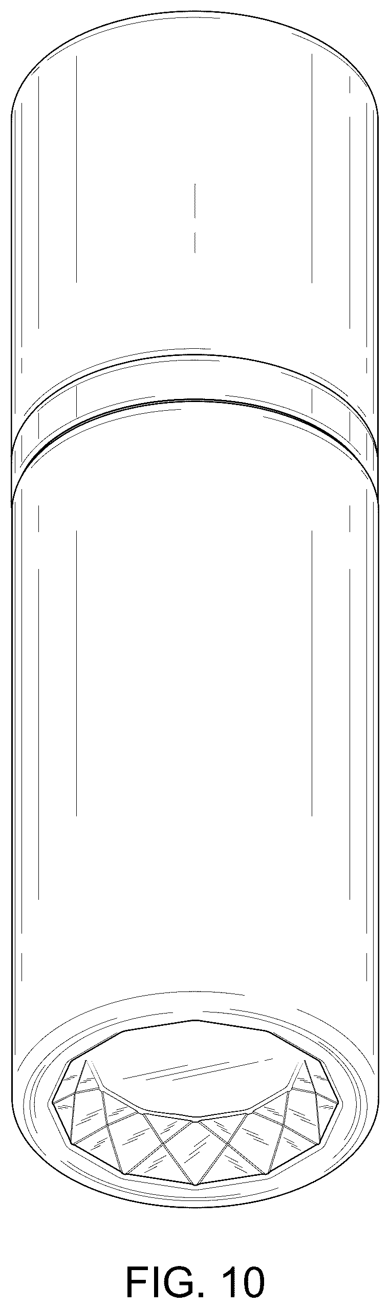 Patent USD1043369 Figure 9 – Cosmetic bottle with attached applicator