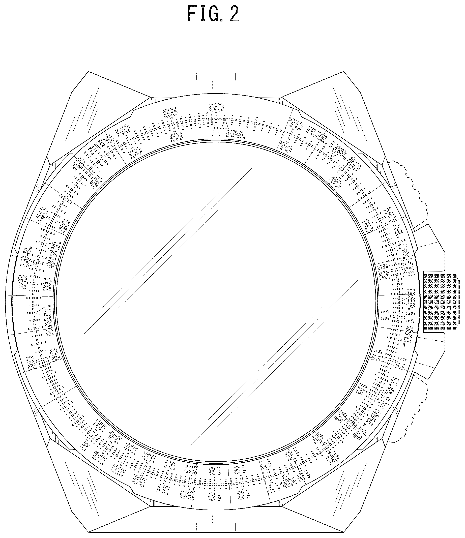 Patent USD1043371 Figure 2 – Watchcase