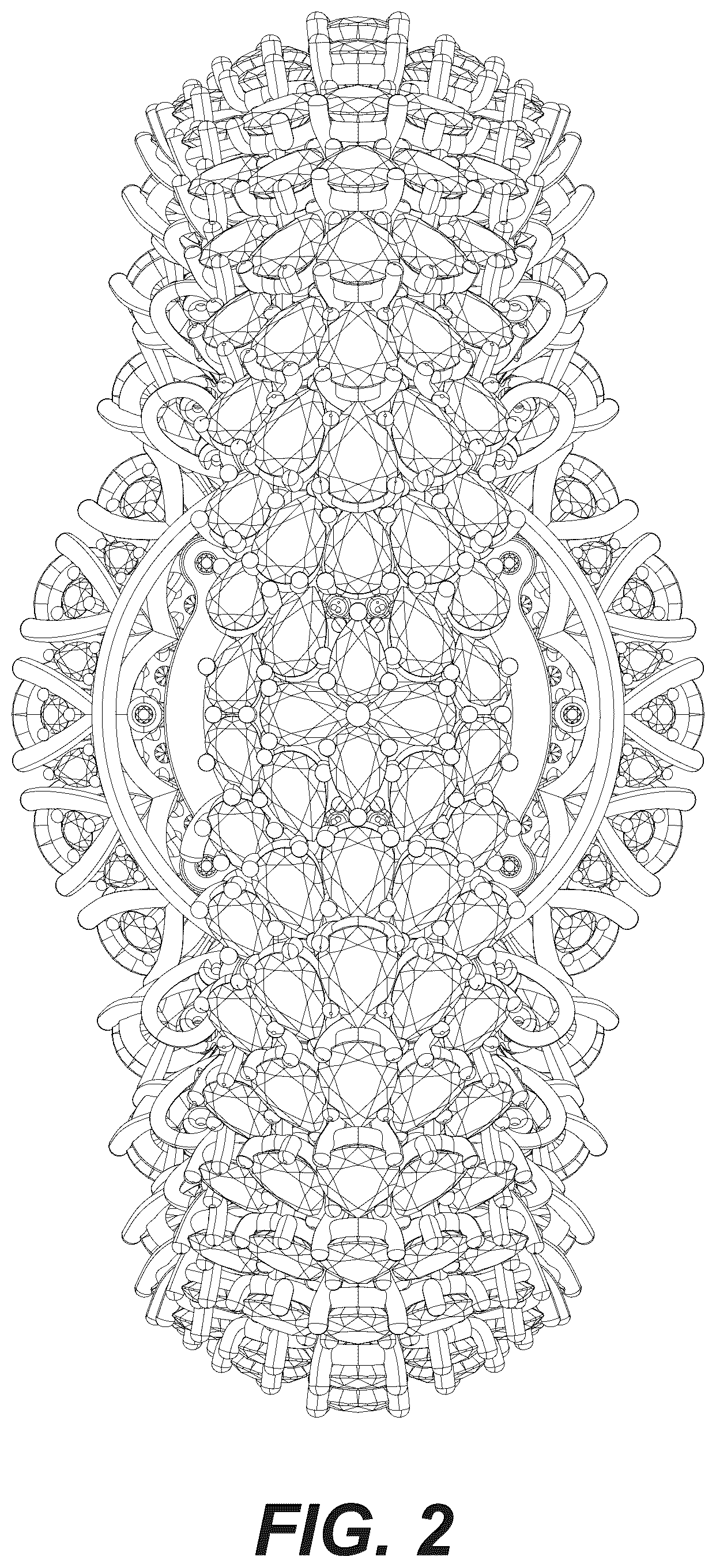 Patent USD1043373 Figure 2 – Watch case with bracelet