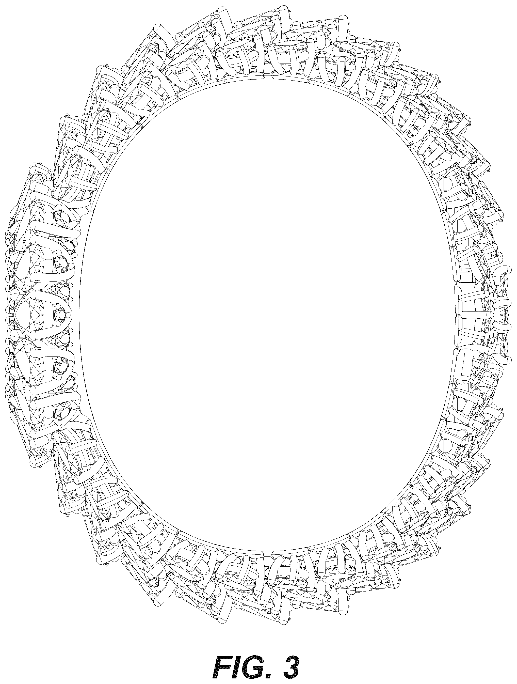 Patent USD1043373 Figure 3 – Watch case with bracelet