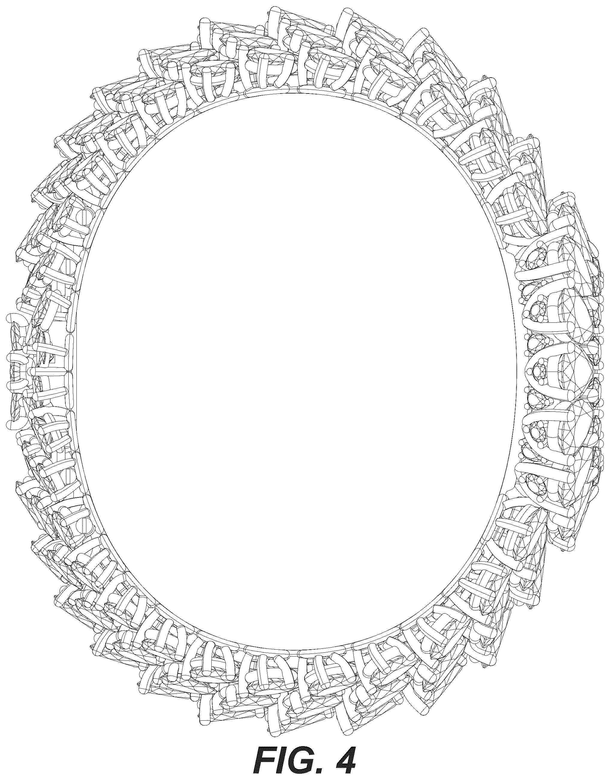Patent USD1043373 Figure 4 – Watch case with bracelet