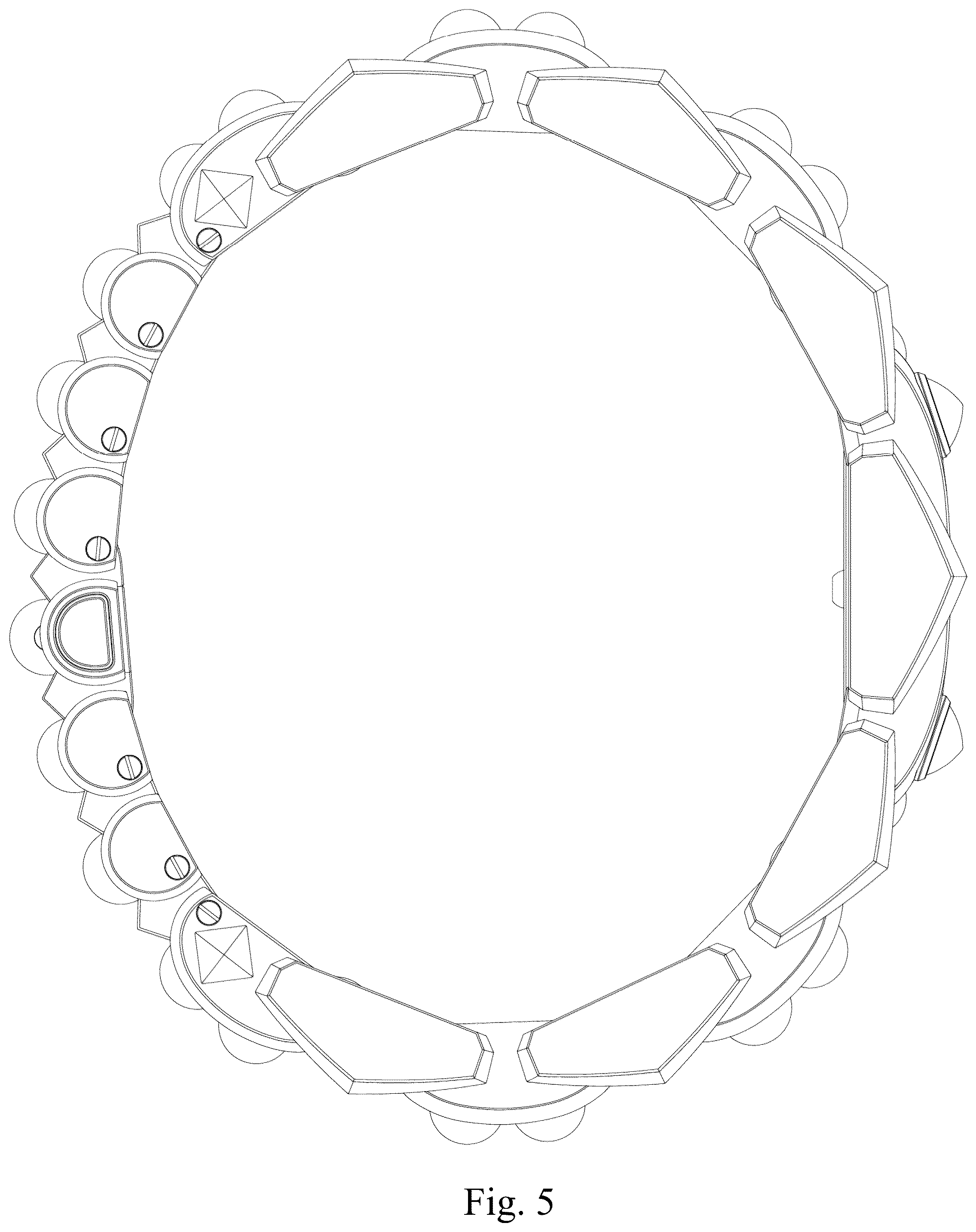 Patent USD1043374 Figure 5 – Wristwatch