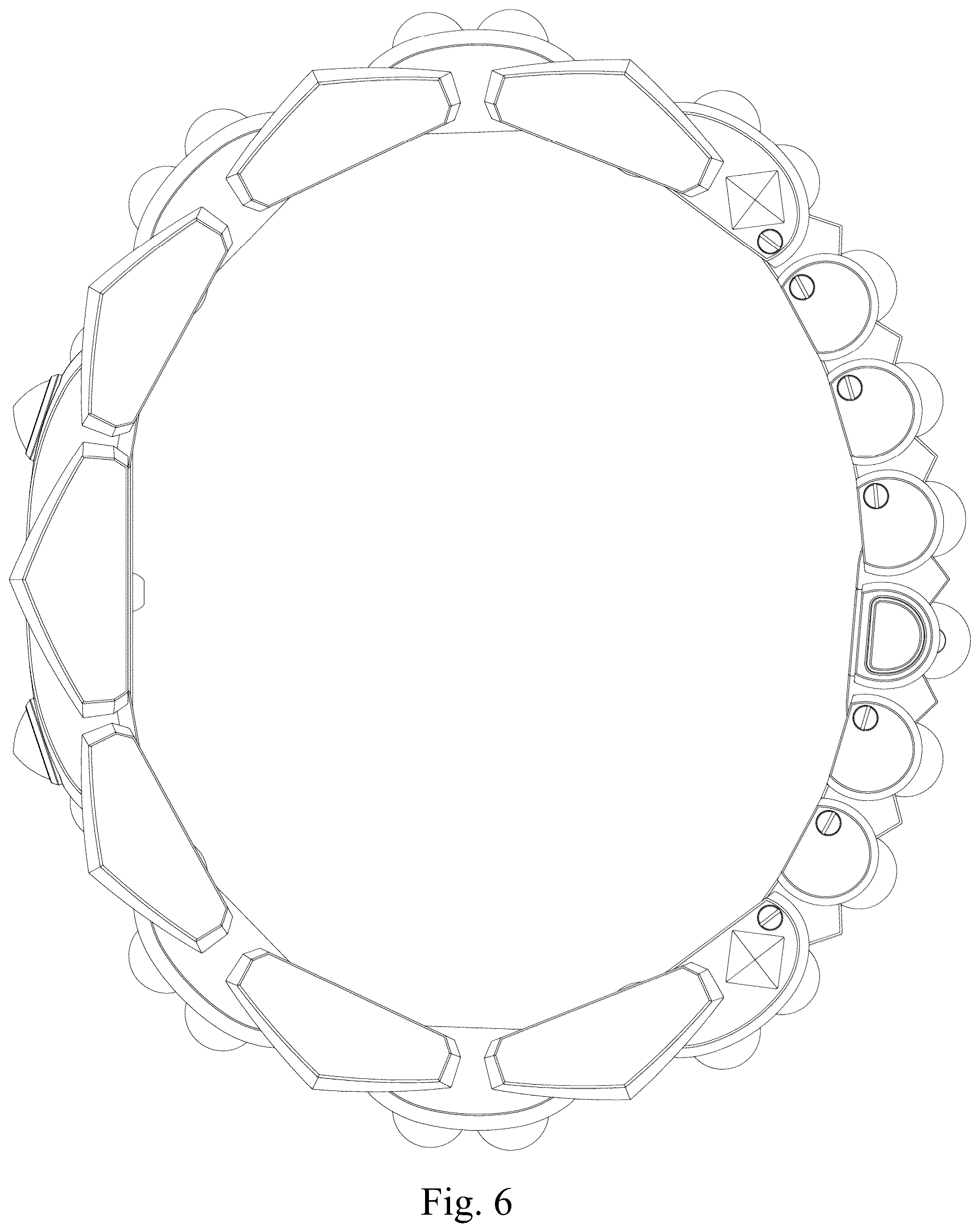 Patent USD1043374 Figure 6 – Wristwatch
