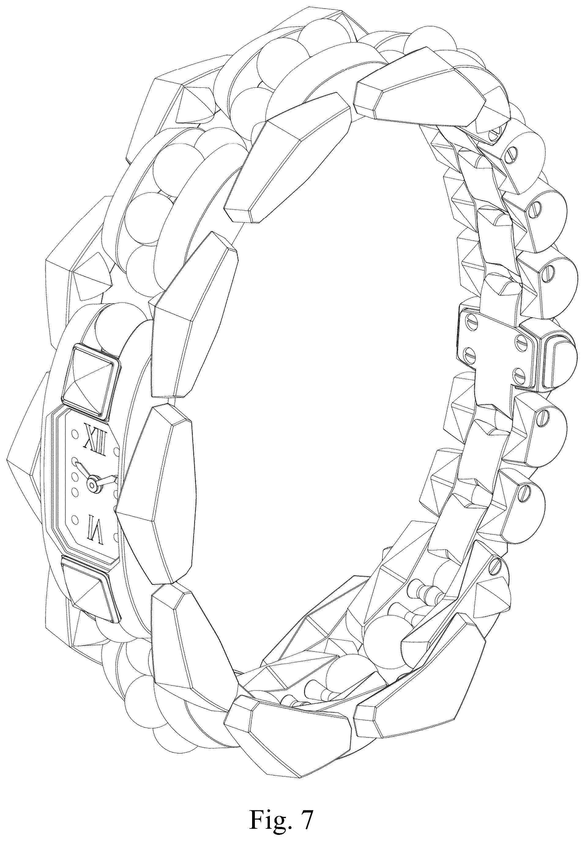 Patent USD1043374 Figure 7 – Wristwatch