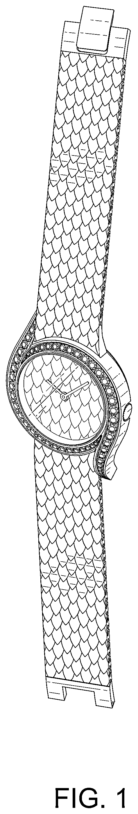 Patent USD1043376 Figure 1 – Watch