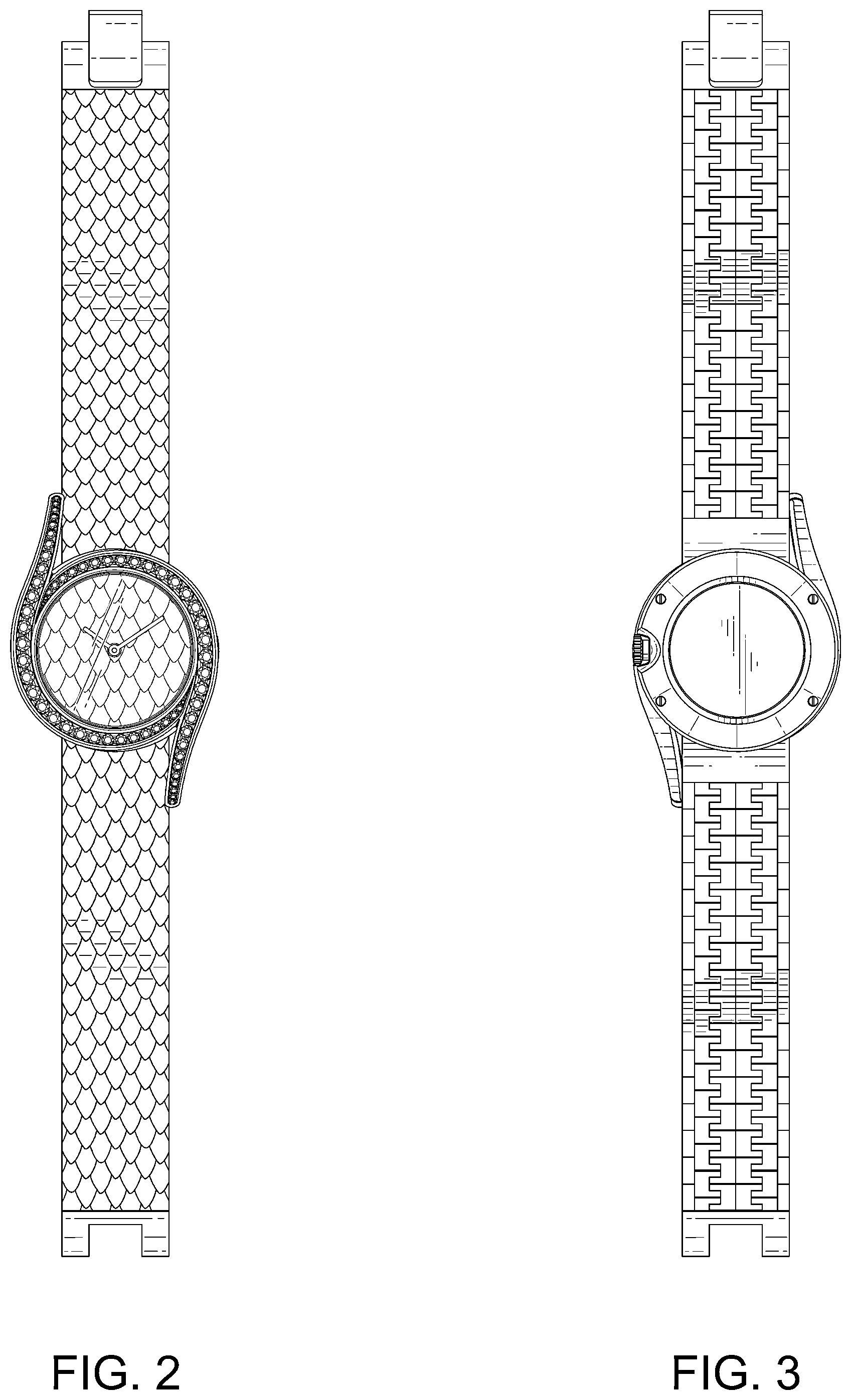 Patent USD1043376 Figure 2 – Watch