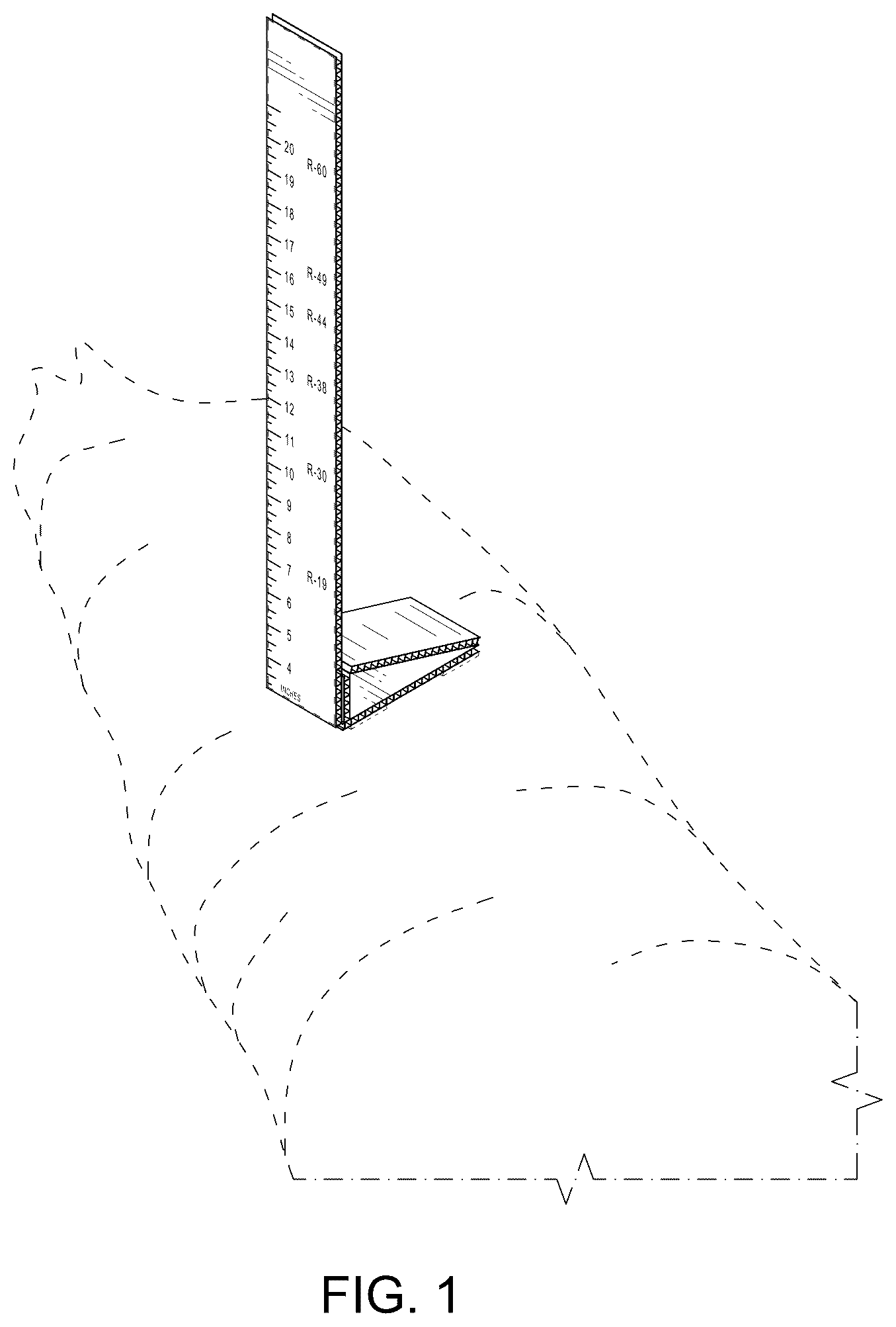 Patent USD1043381 Figure 1 – Ruler