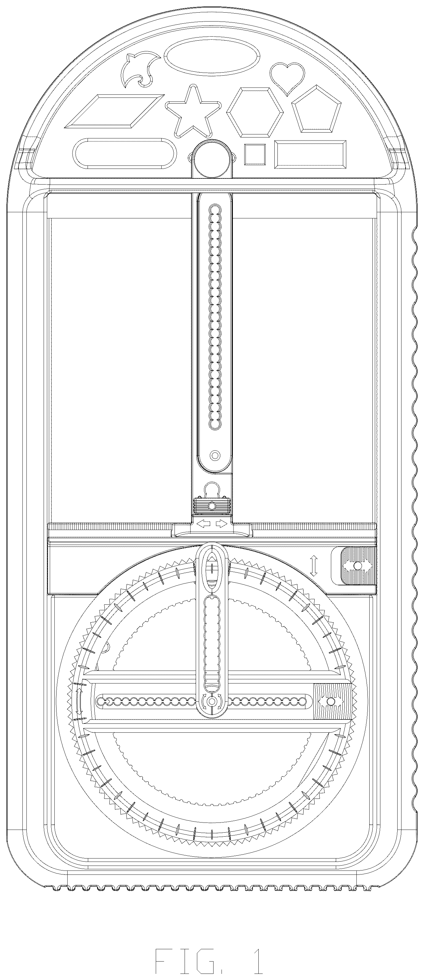 Patent USD1043382 — Multifunctional geometric ruler — Figure 1
