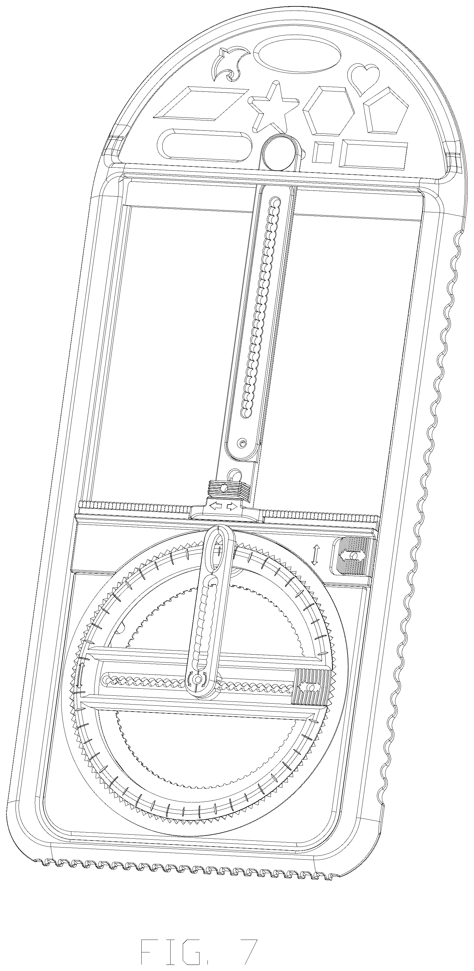 Patent USD1043382 Figure 7 – Multifunctional geometric ruler