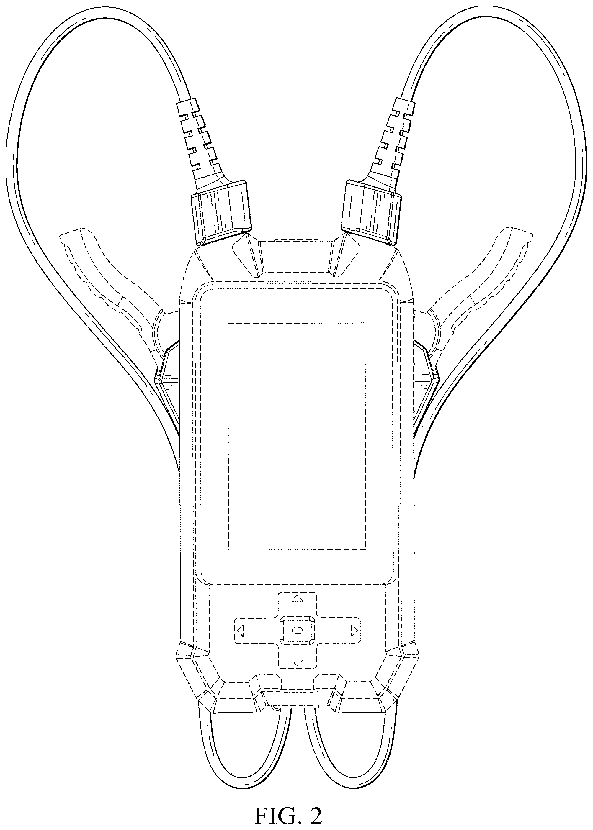 Patent USD1043385 Figure 2 – Battery tester housing