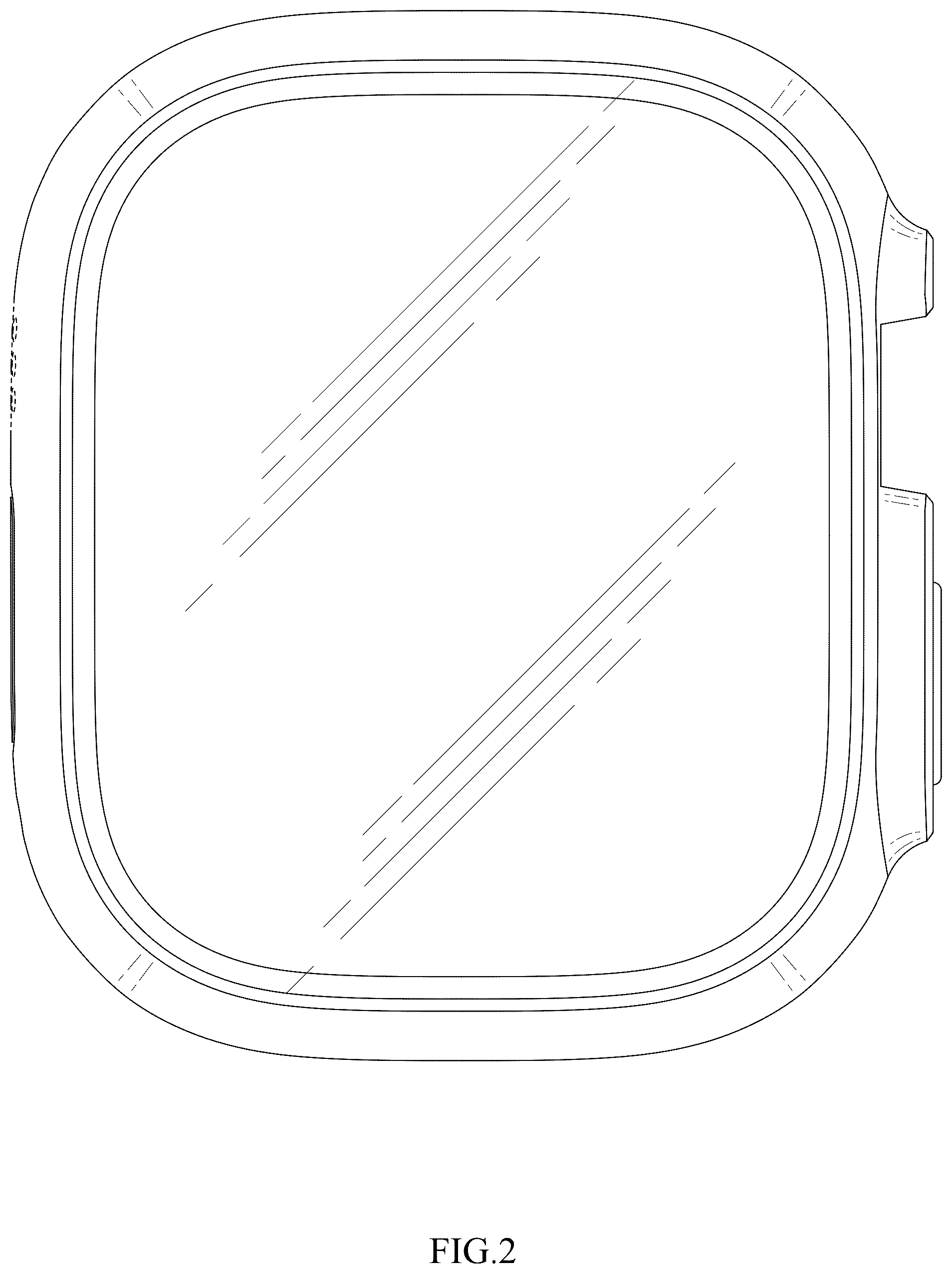 Patent USD1043405 Figure 2 – Protective case for a watch