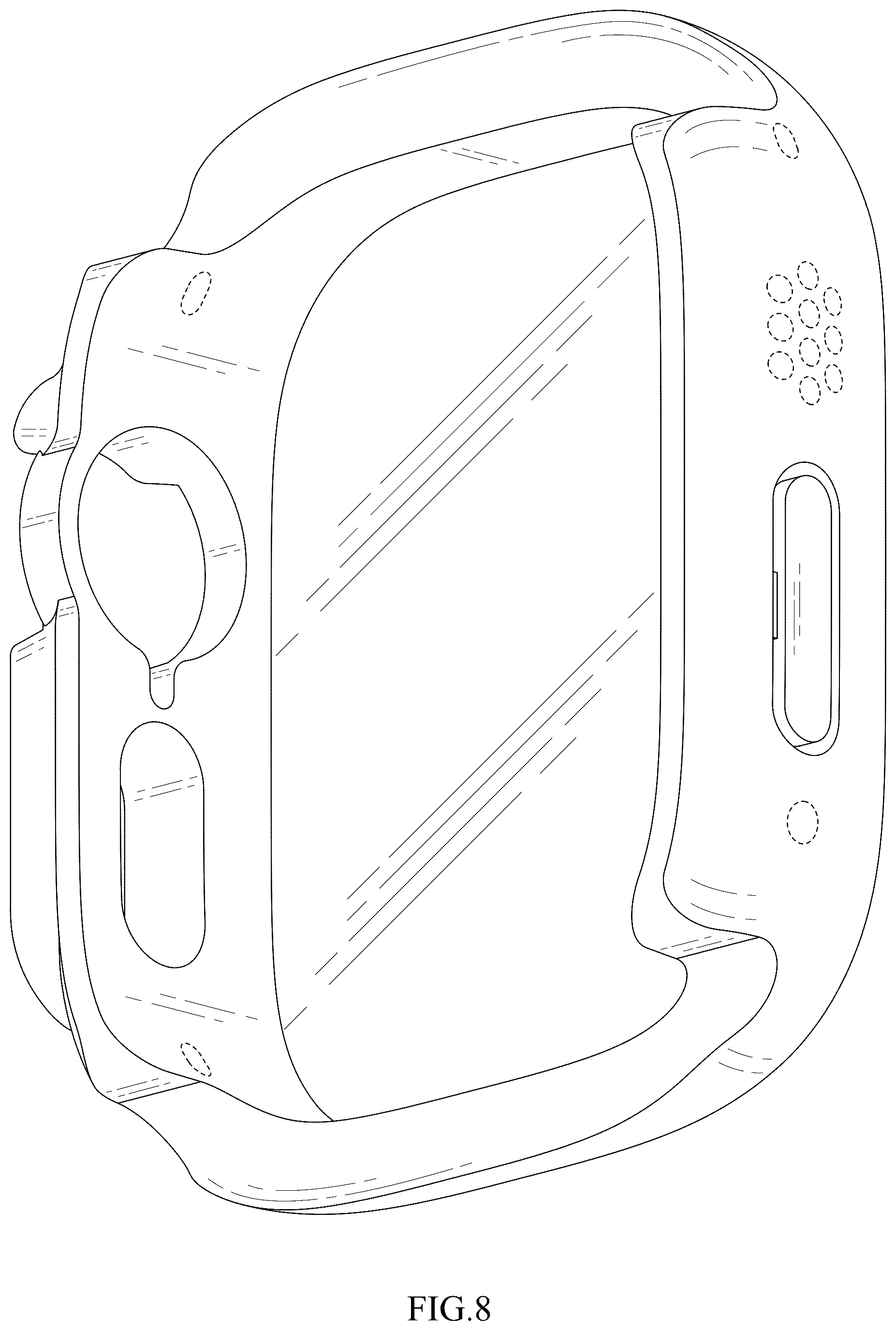 Patent USD1043405 Figure 8 – Protective case for a watch