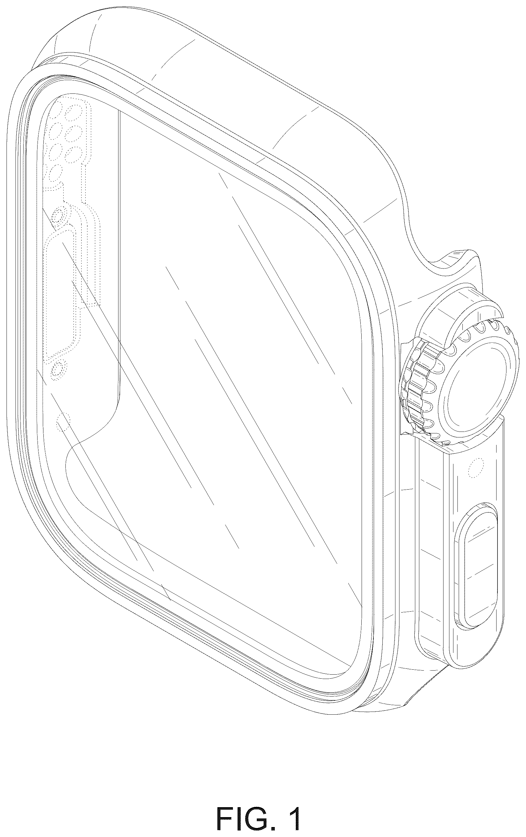 Patent USD1043406 Figure 1 – Protective case for a watch