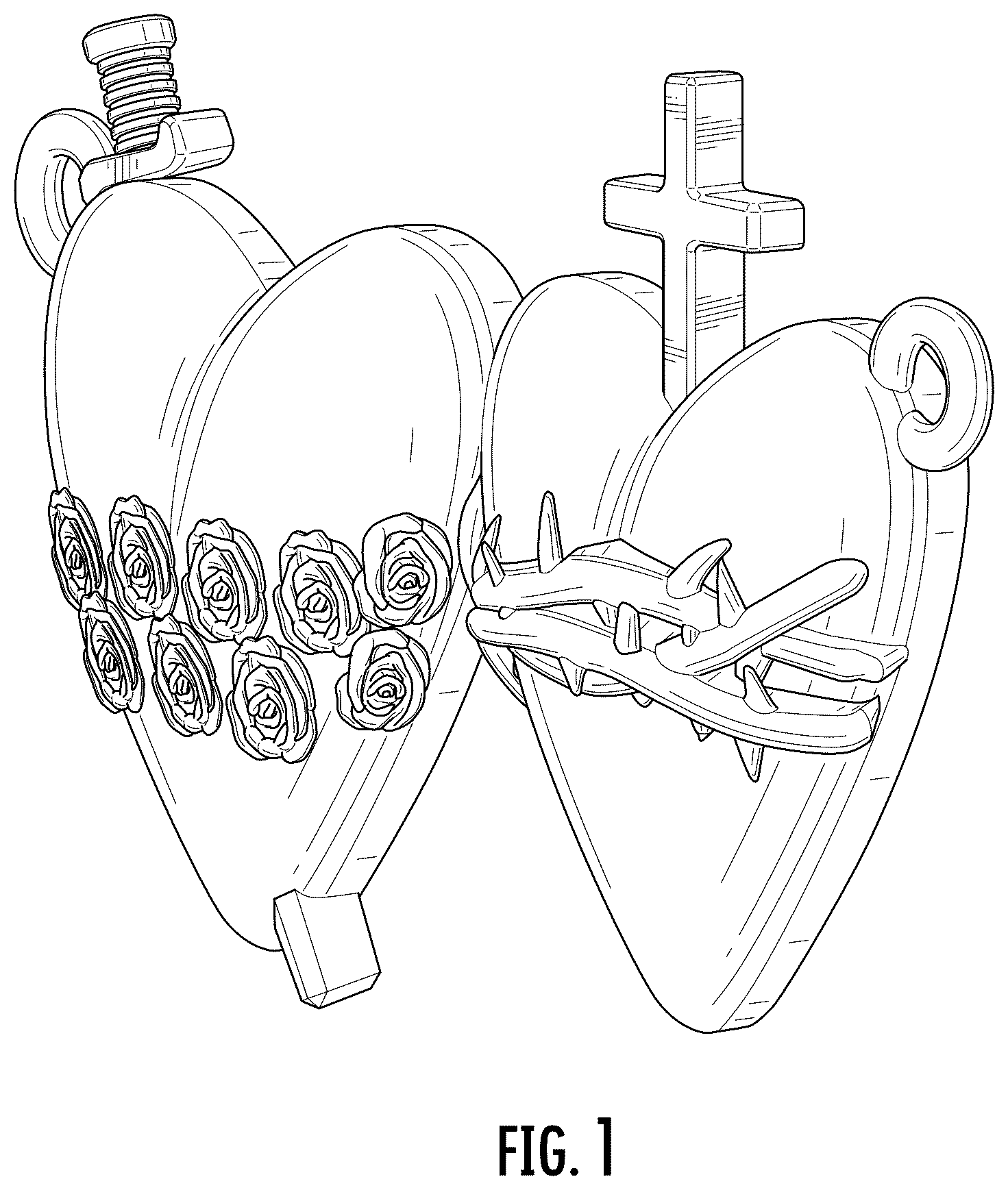 Patent USD1043407 Figure 1 – Jewelry article