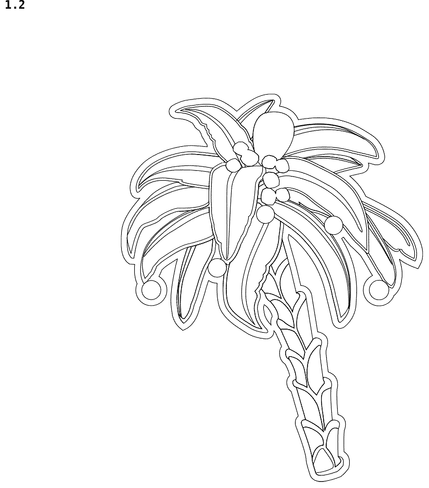 Patent USD1043408 Figure 2 – Article of adornment