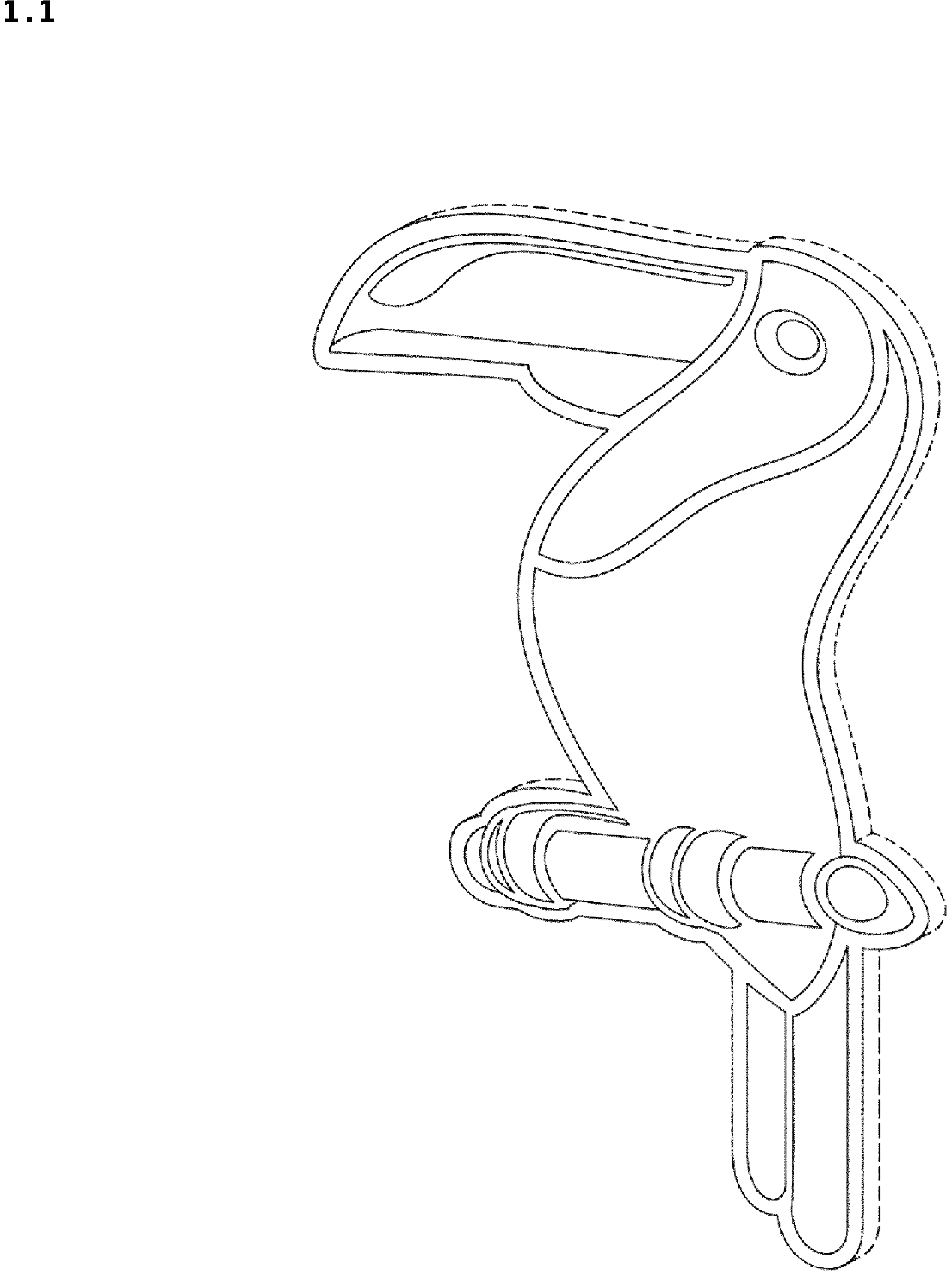 Patent USD1043409 Figure 1 – Article of adornment