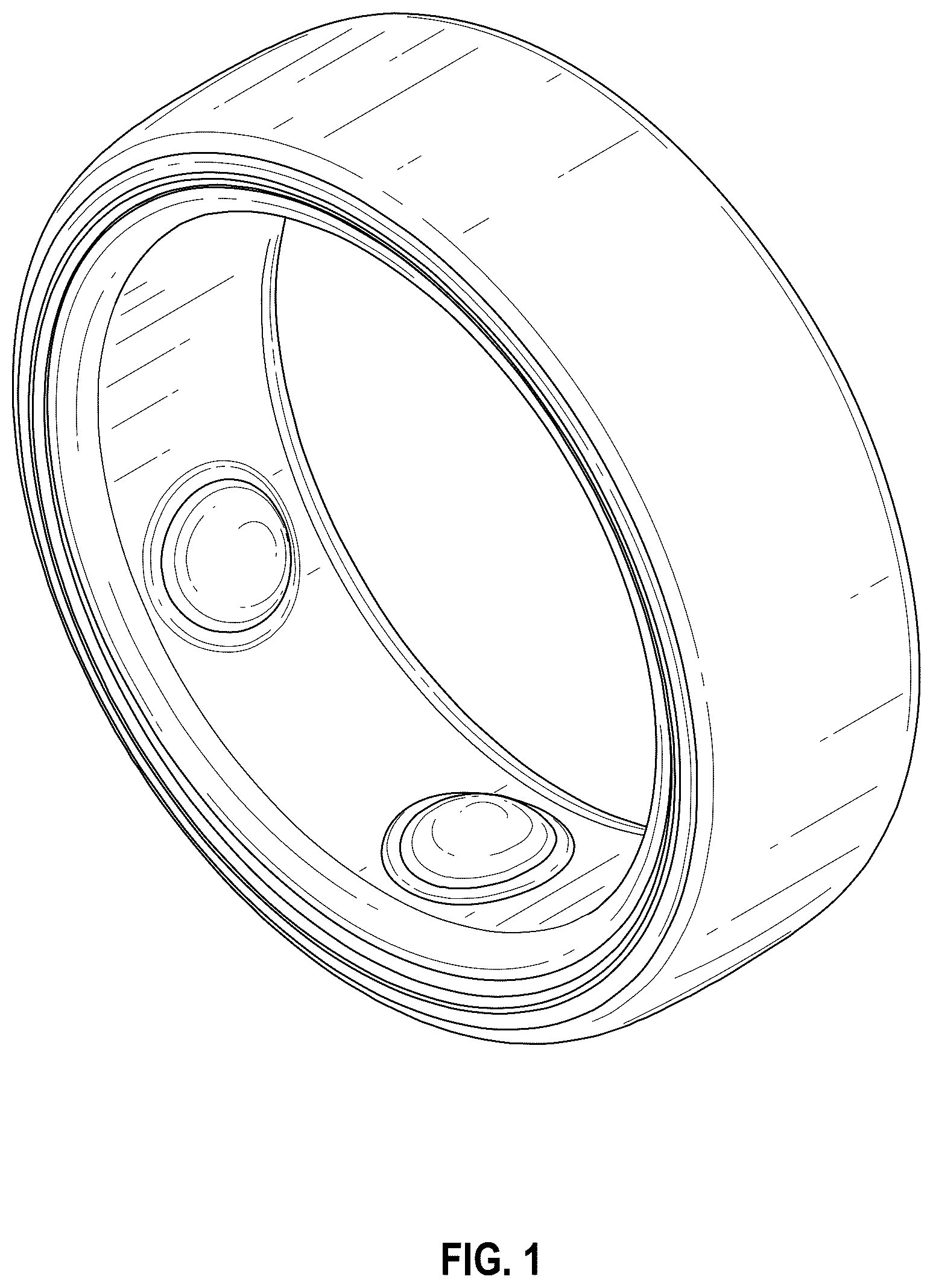 Patent USD1043412 Figure 1 – Ring wearable device