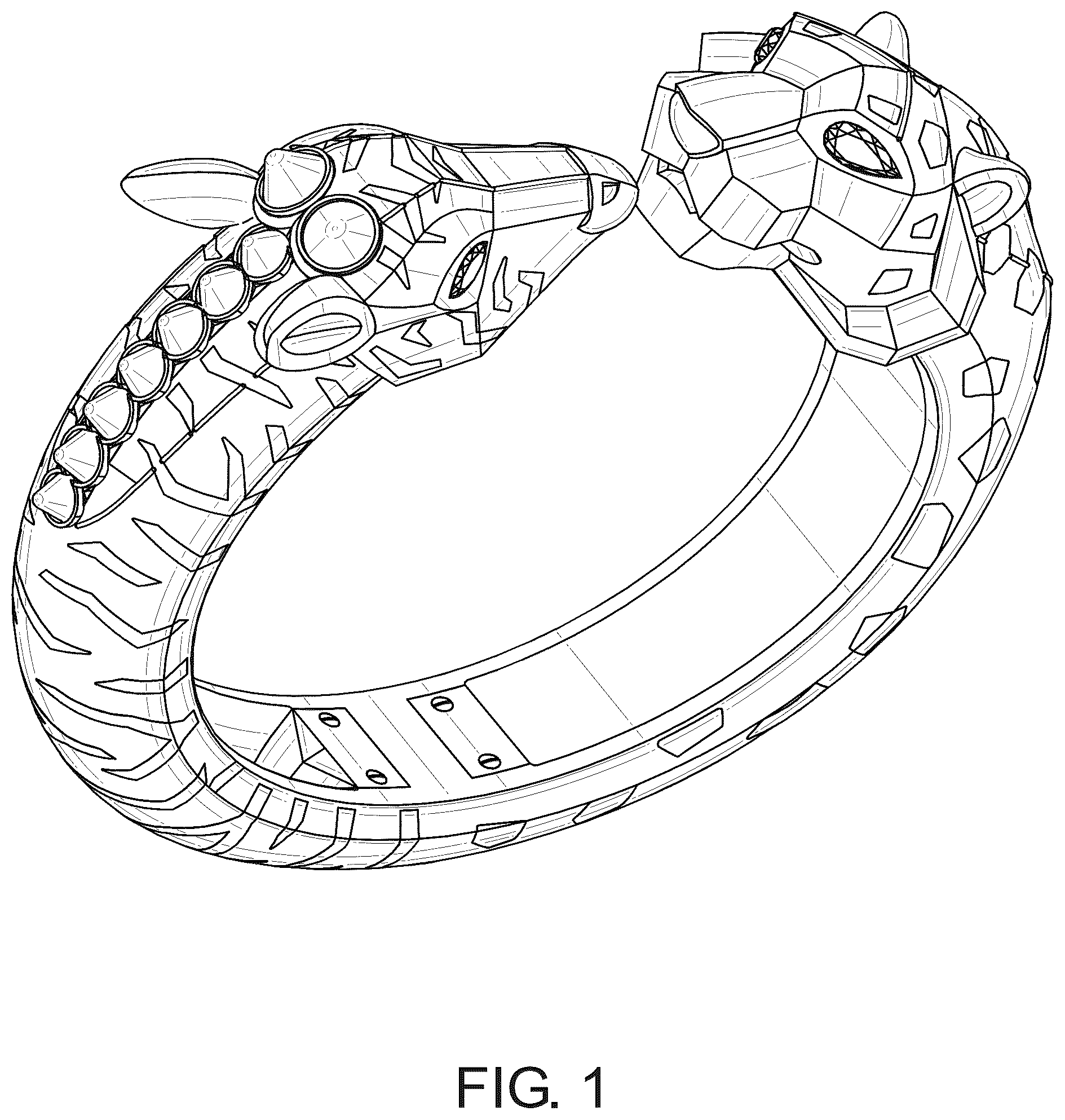 Patent USD1043413 Figure 1 – Bracelet