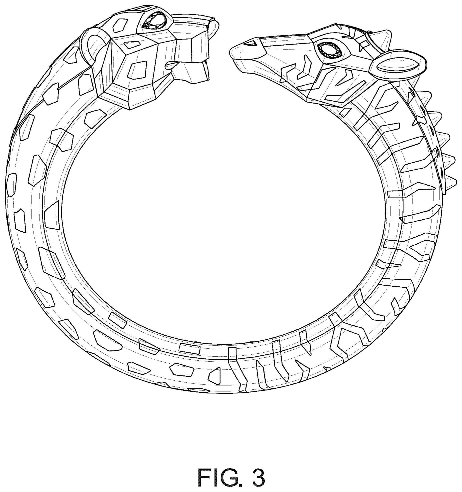 Patent USD1043413 Figure 3 – Bracelet