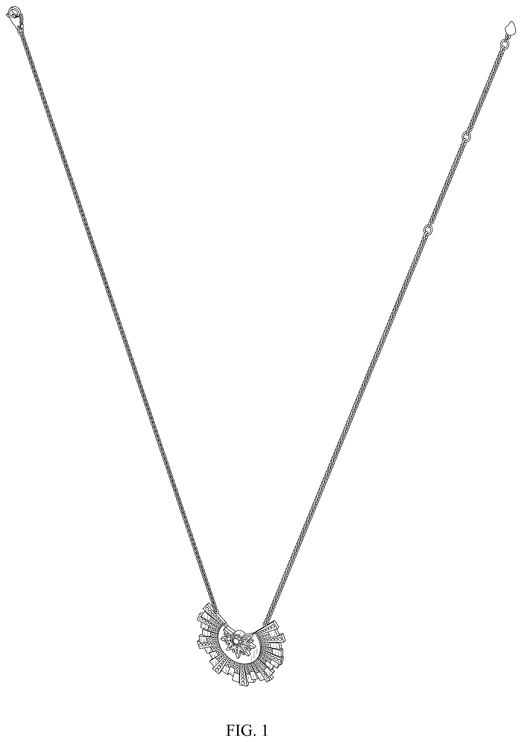 Patent USD1043417 Figure 1 – Necklace