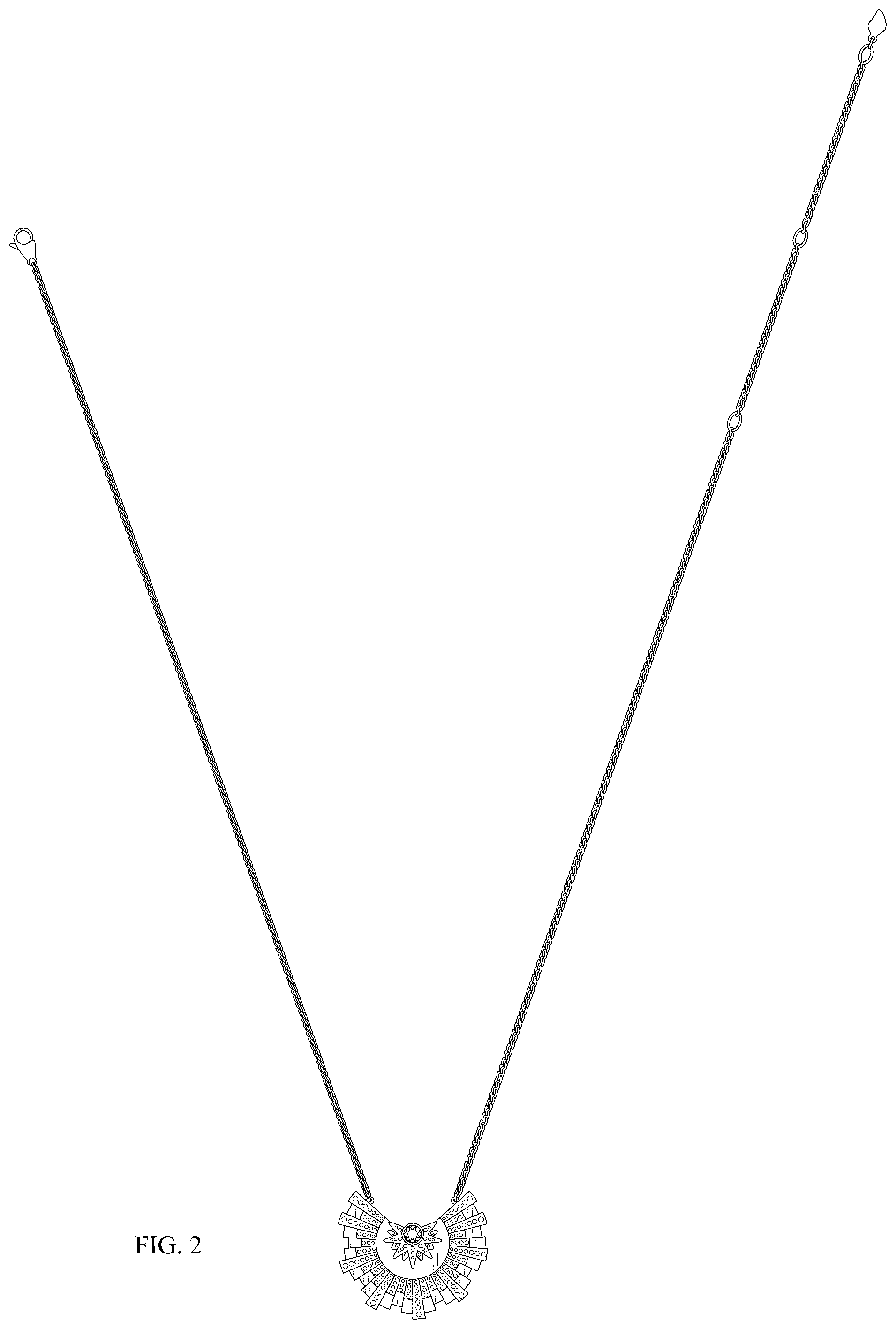 Patent USD1043417 Figure 2 – Necklace