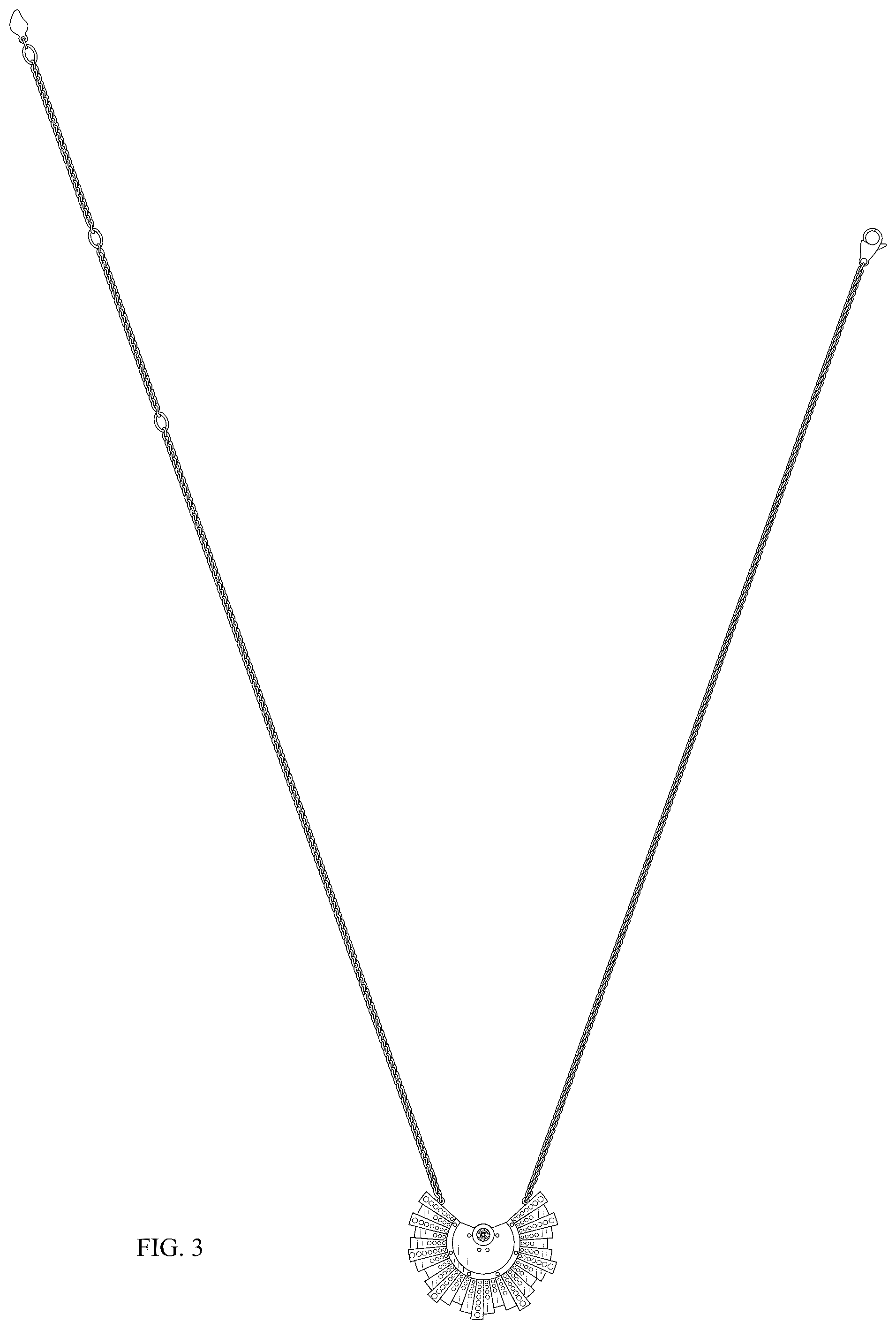 Patent USD1043417 Figure 3 – Necklace