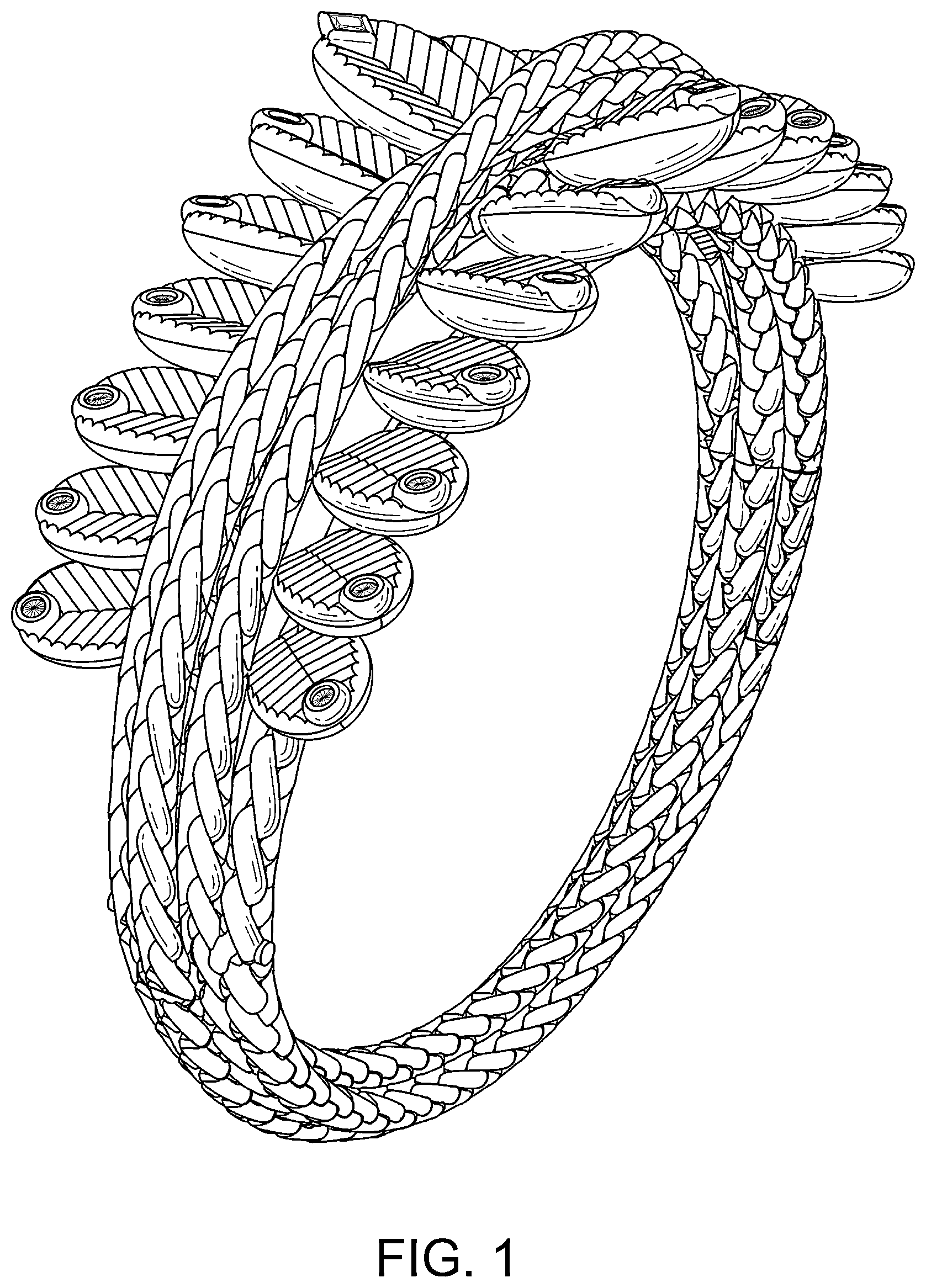 Patent USD1043419 Figure 1 – Bracelet