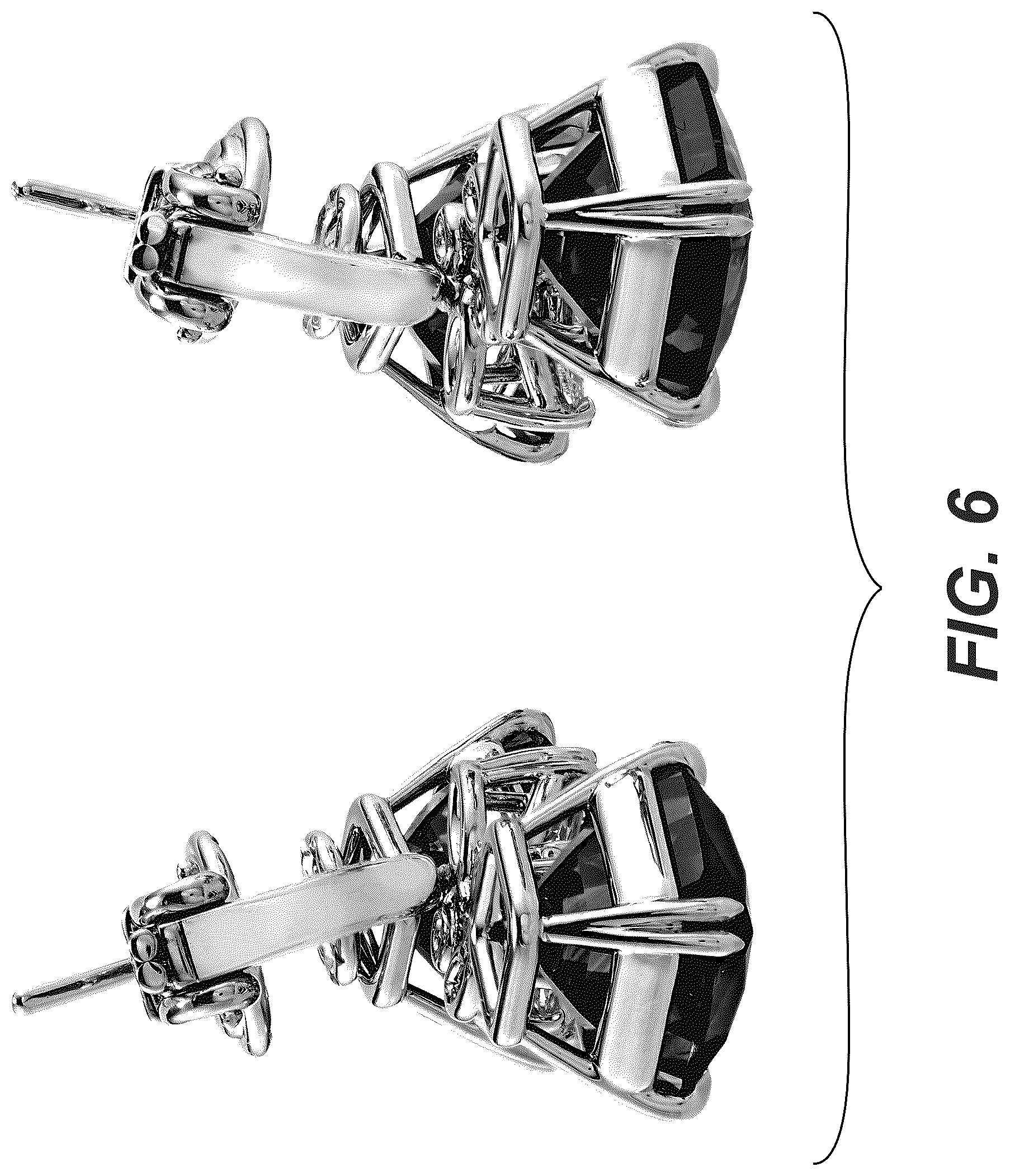 Patent USD1043420 Figure 6 – Pair of earrings