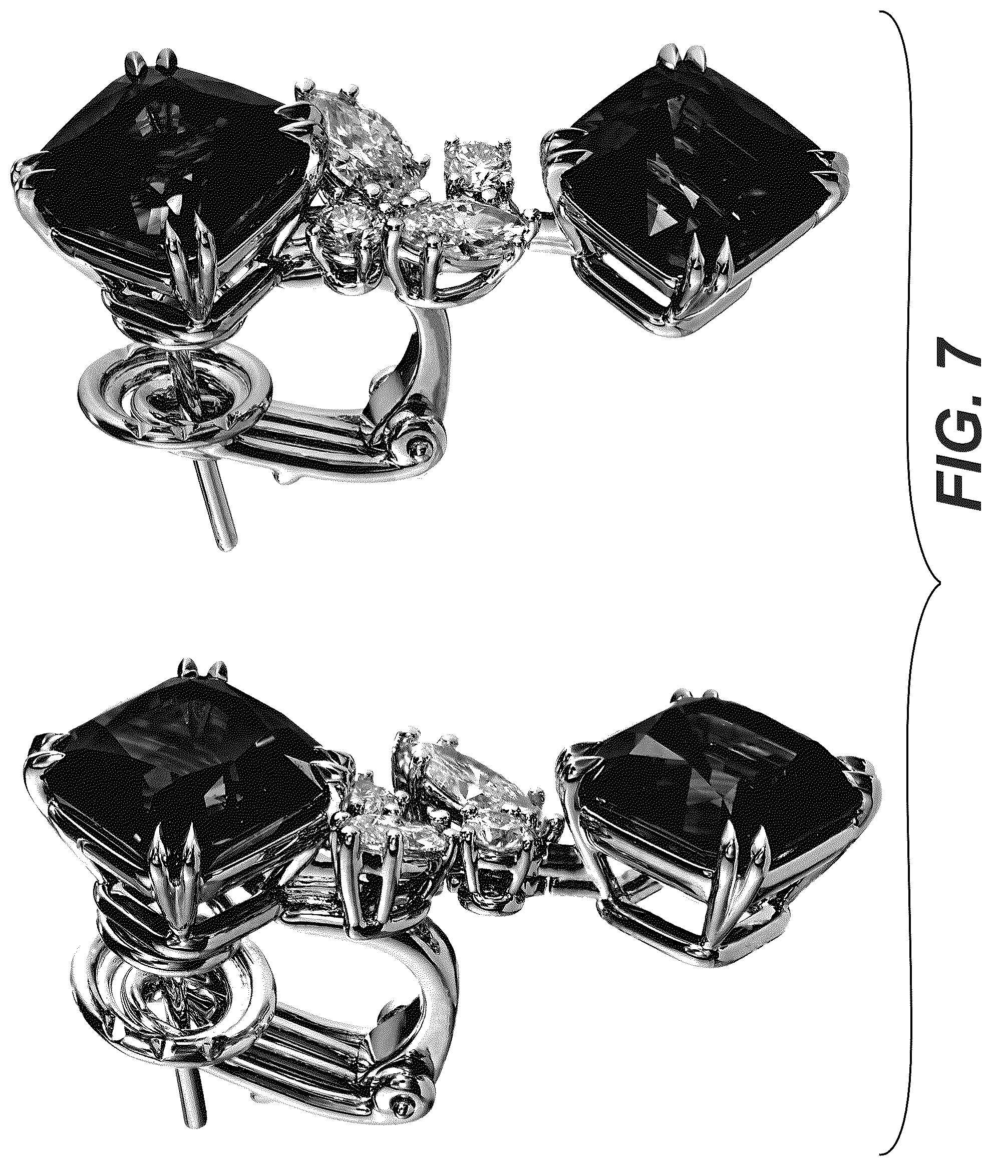 Patent USD1043420 Figure 7 – Pair of earrings