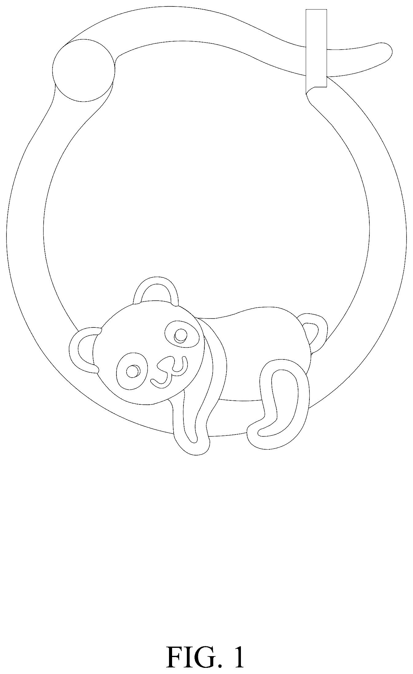 Patent USD1043421 Figure 1 – Earring