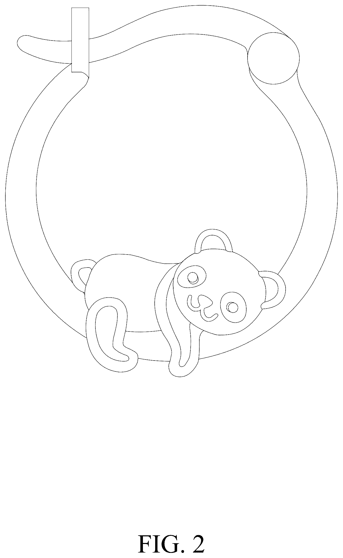 Patent USD1043421 Figure 2 – Earring