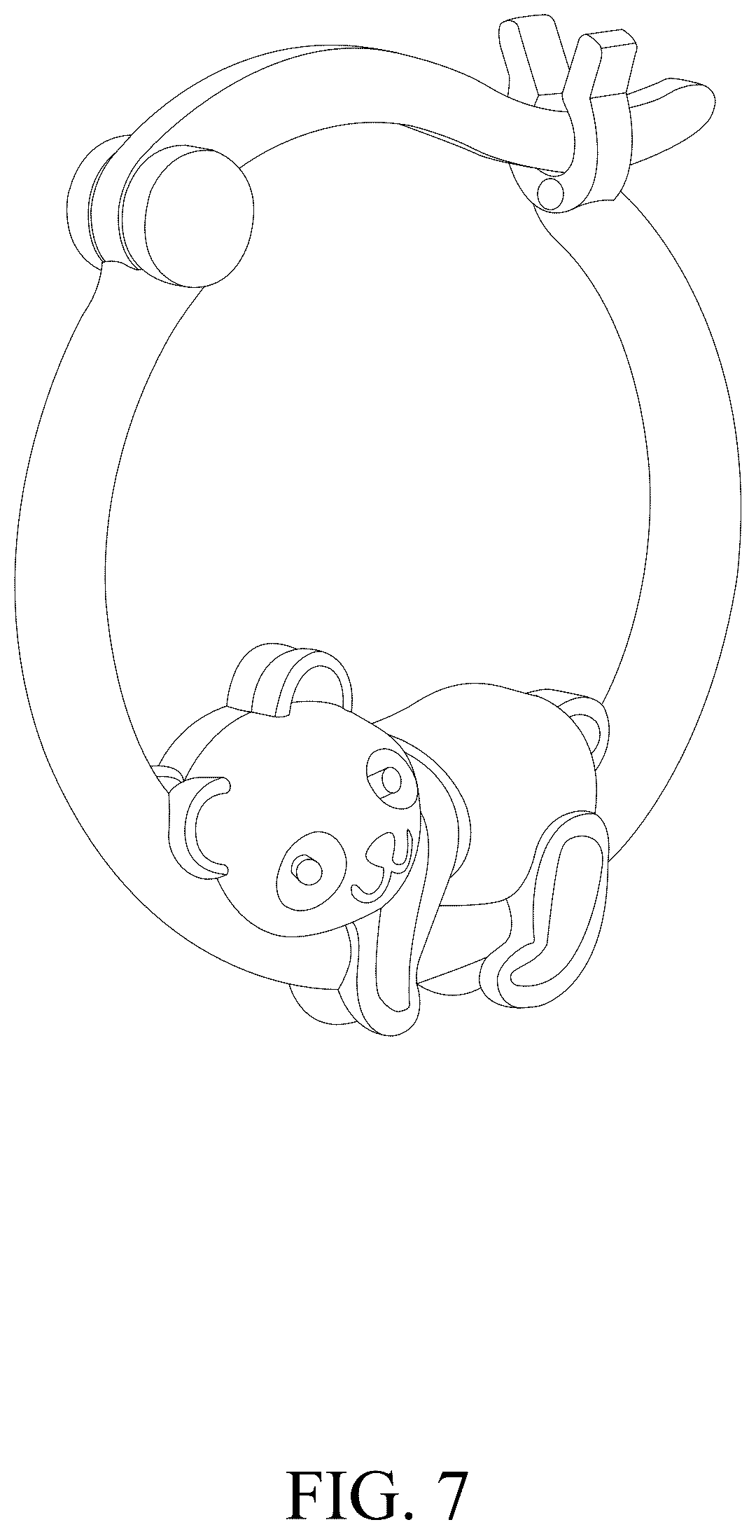 Patent USD1043421 Figure 7 – Earring