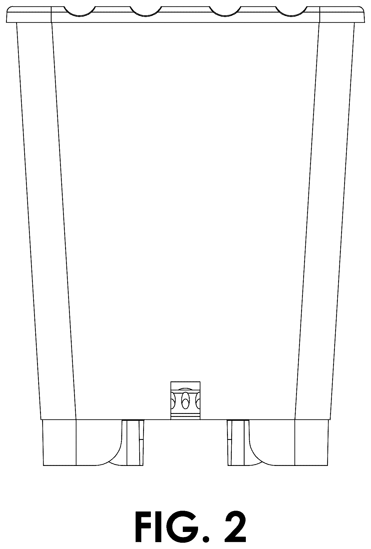 Patent USD1043424 Figure 2 – Pot