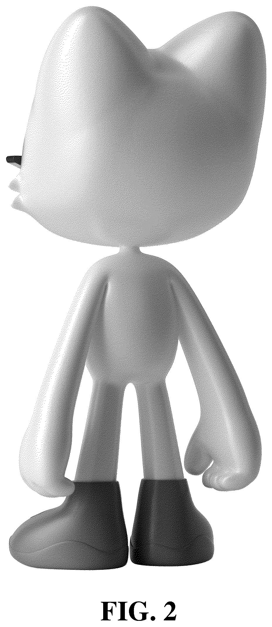 Patent USD1043425 Figure 2 – Mascot figure