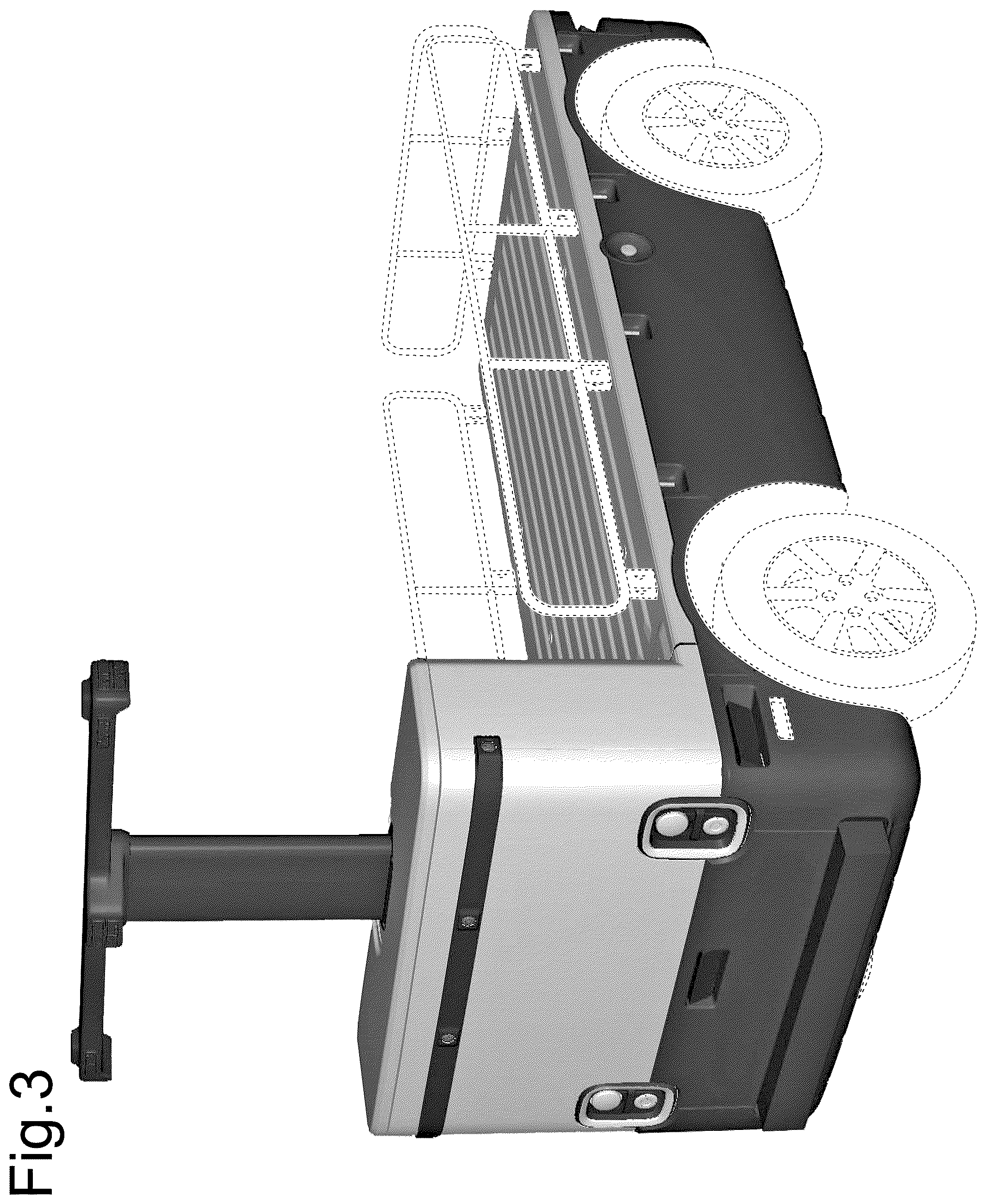 Patent USD1043429 Figure 3 – Autonomous transport trolley
