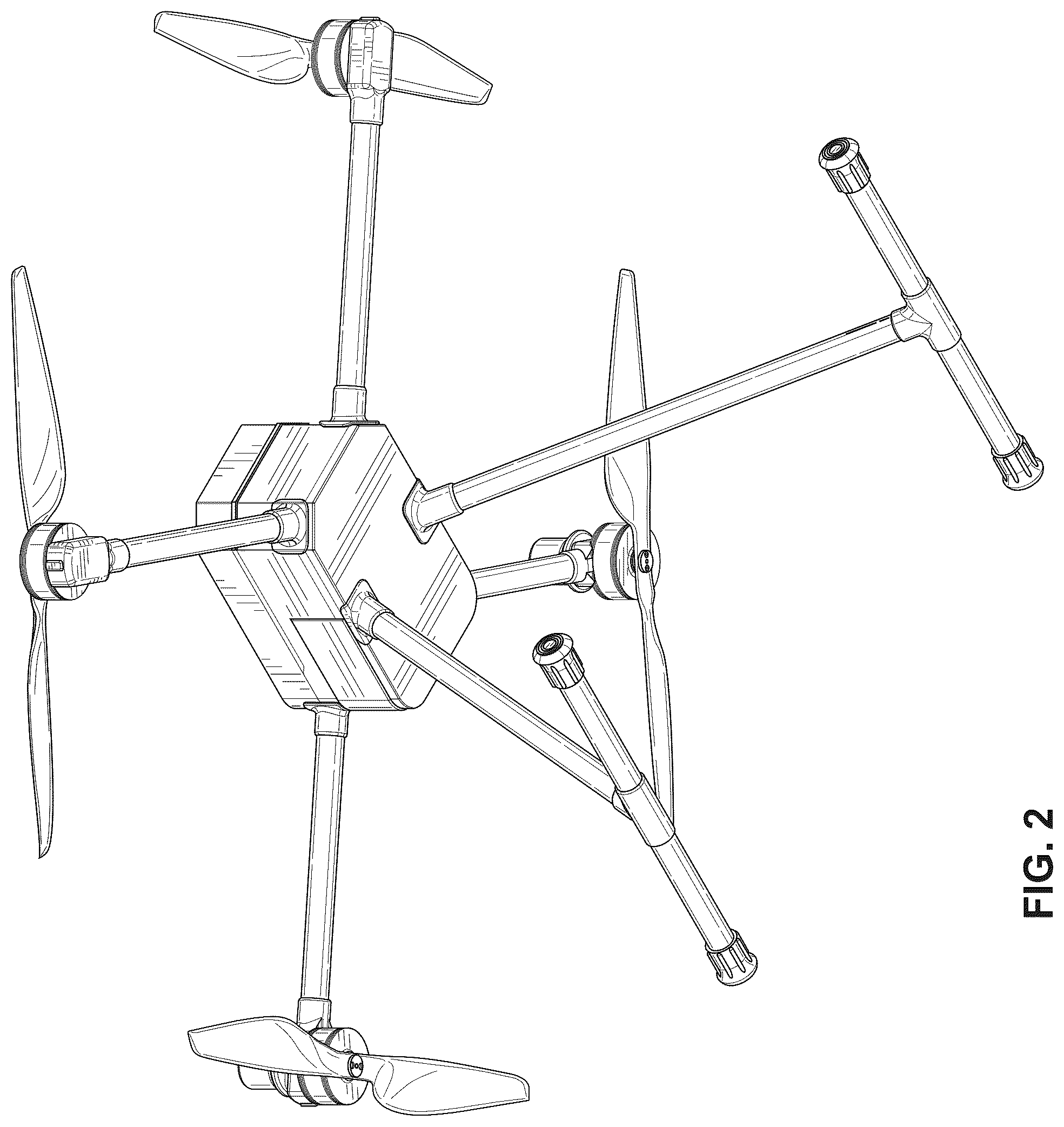 Patent USD1043430 Figure 2 – Drone