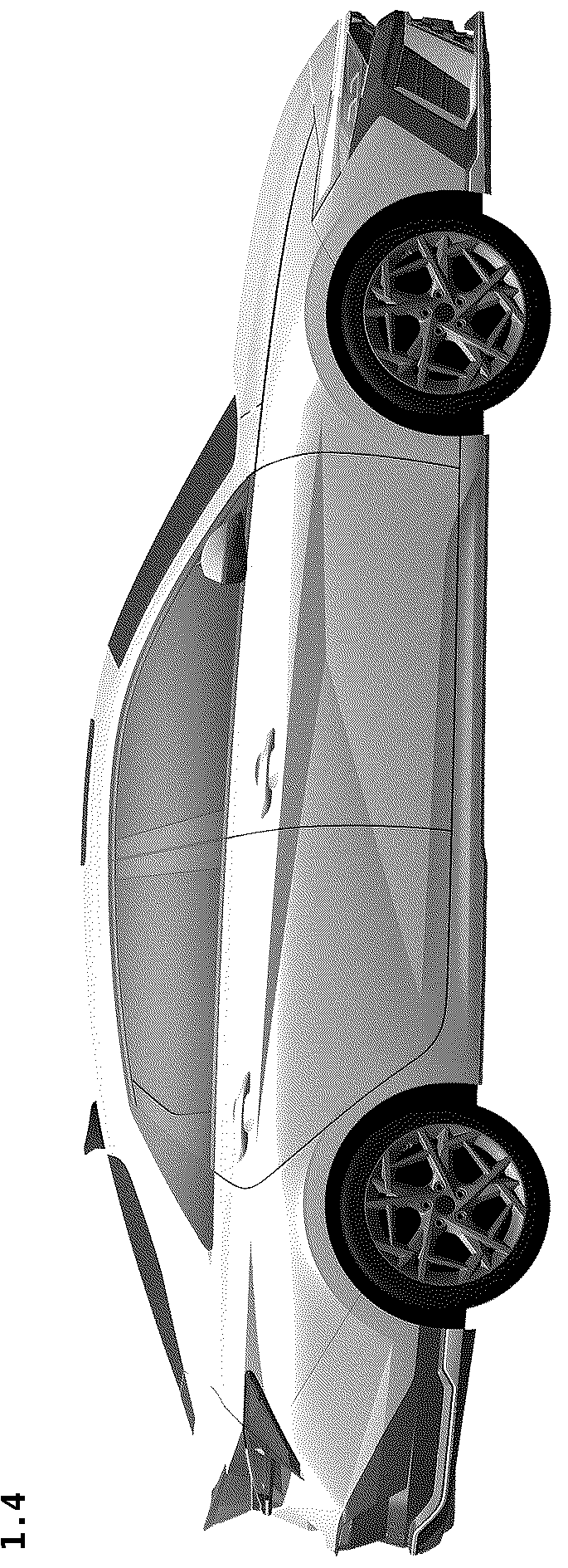 Patent USD1043431 Figure 4 – Automobile