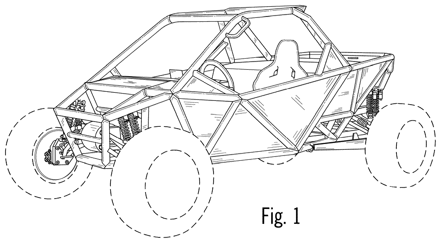 Patent USD1043432 Figure 1 – Go kart