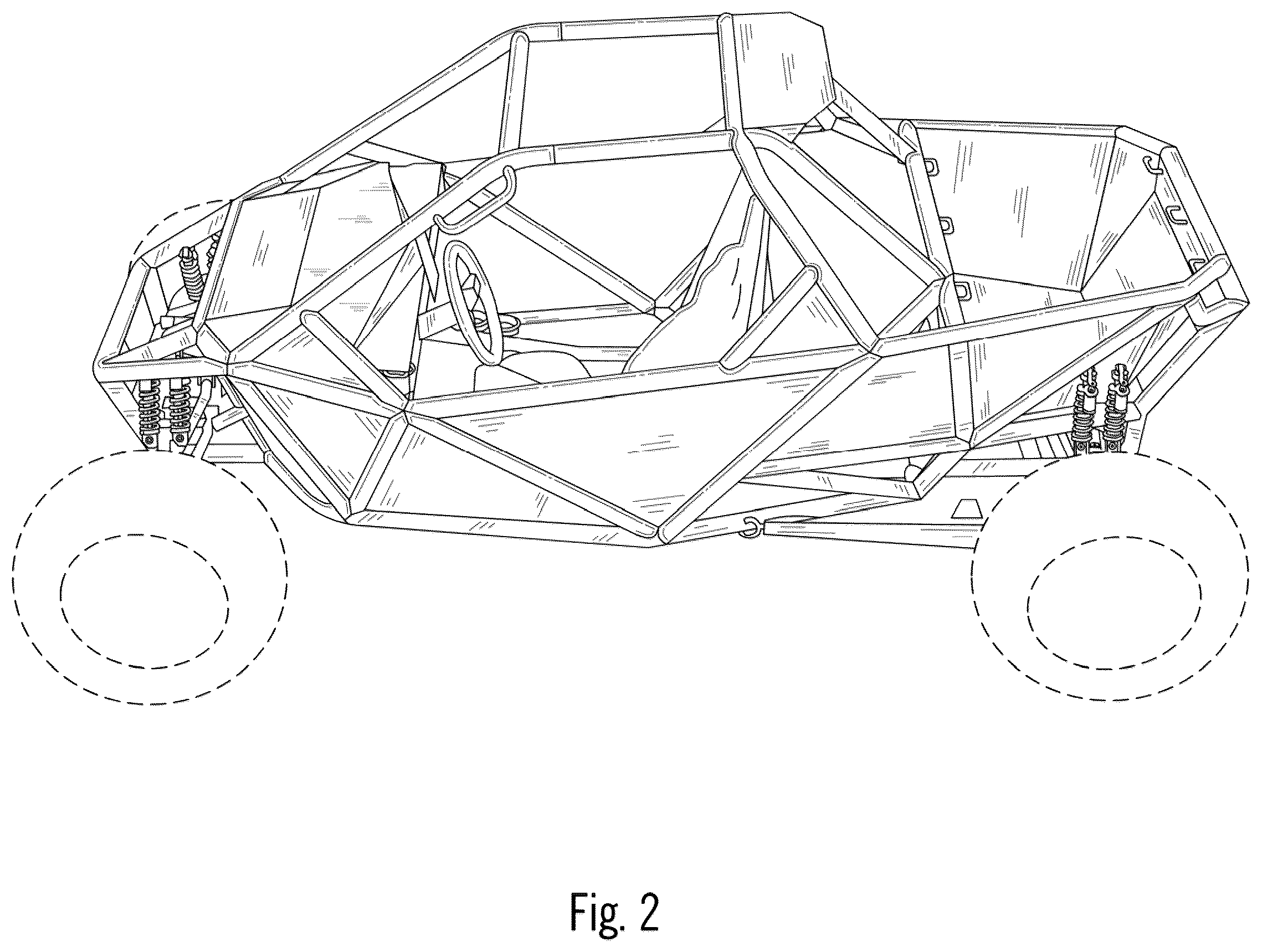 Patent USD1043432 Figure 2 – Go kart
