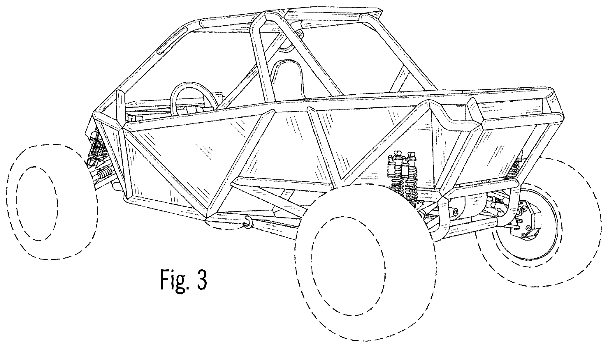 Patent USD1043432 Figure 3 – Go kart