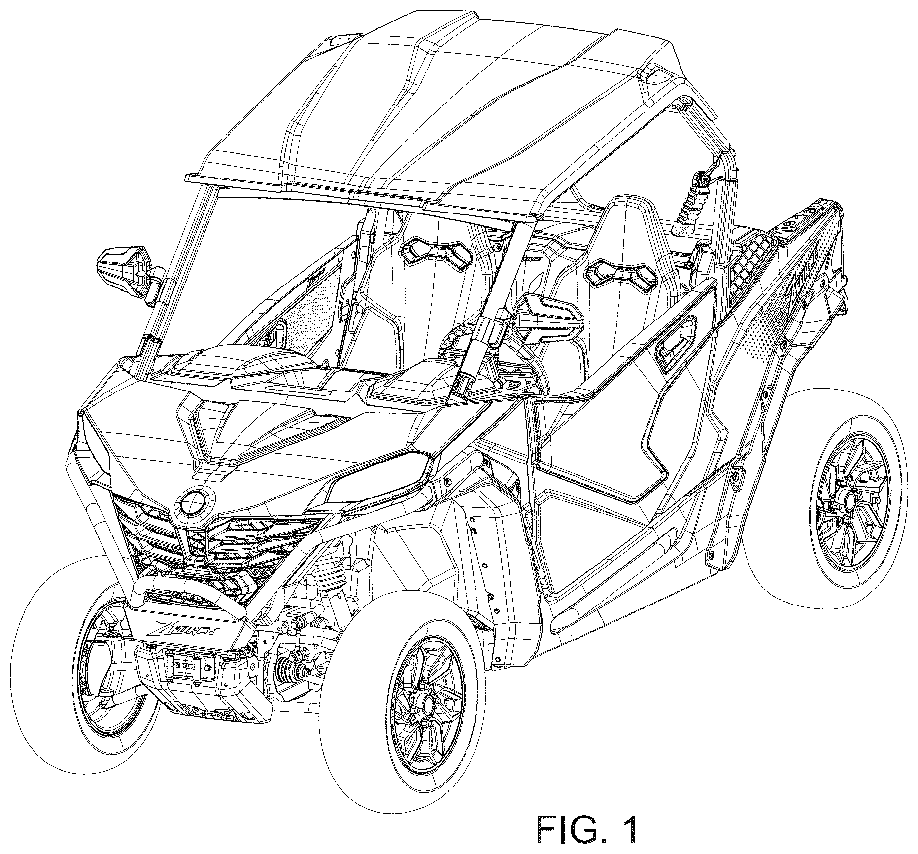 Patent USD1043433 Figure 1 – All-terrain vehicle