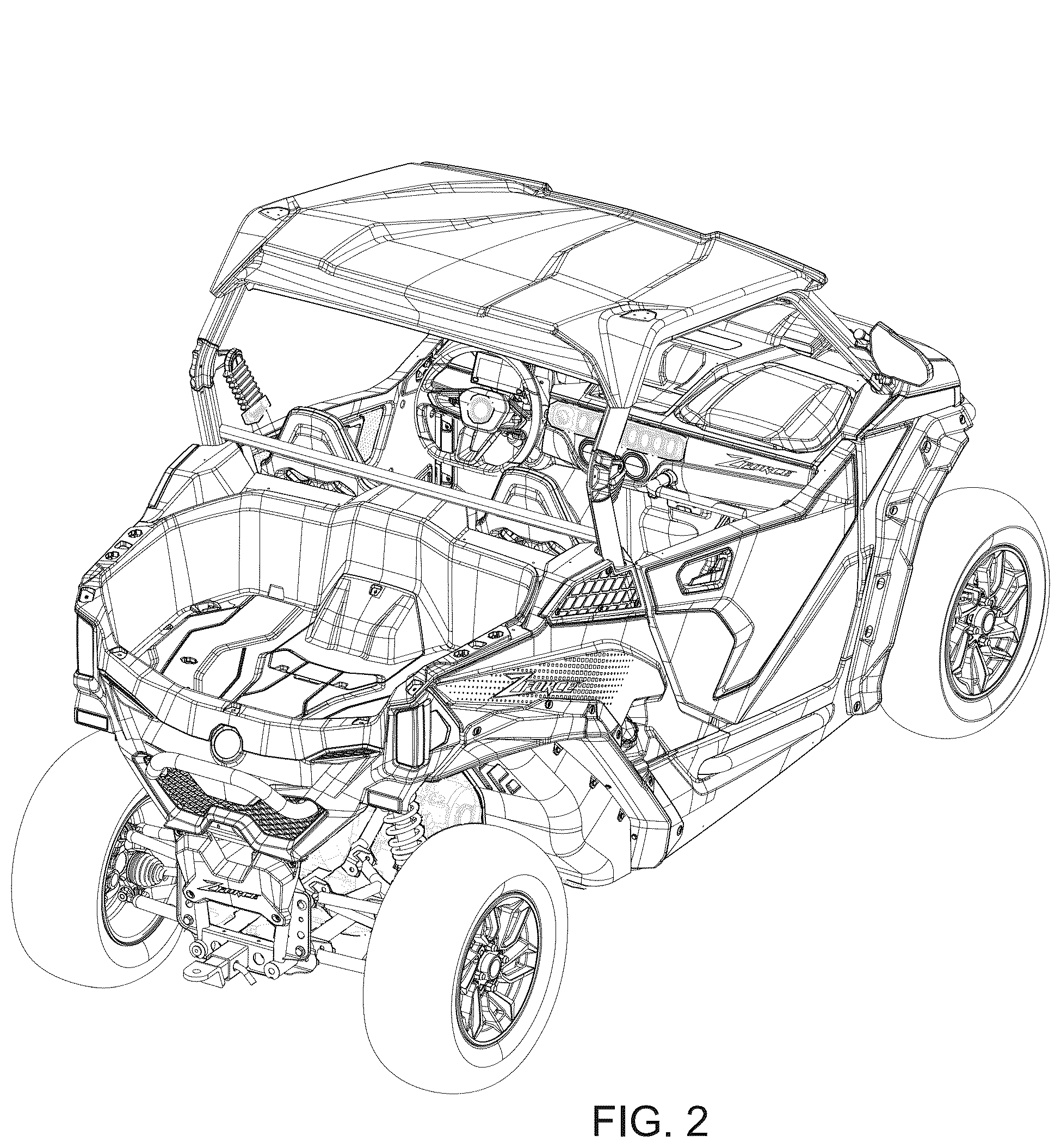 Patent USD1043433 Figure 2 – All-terrain vehicle