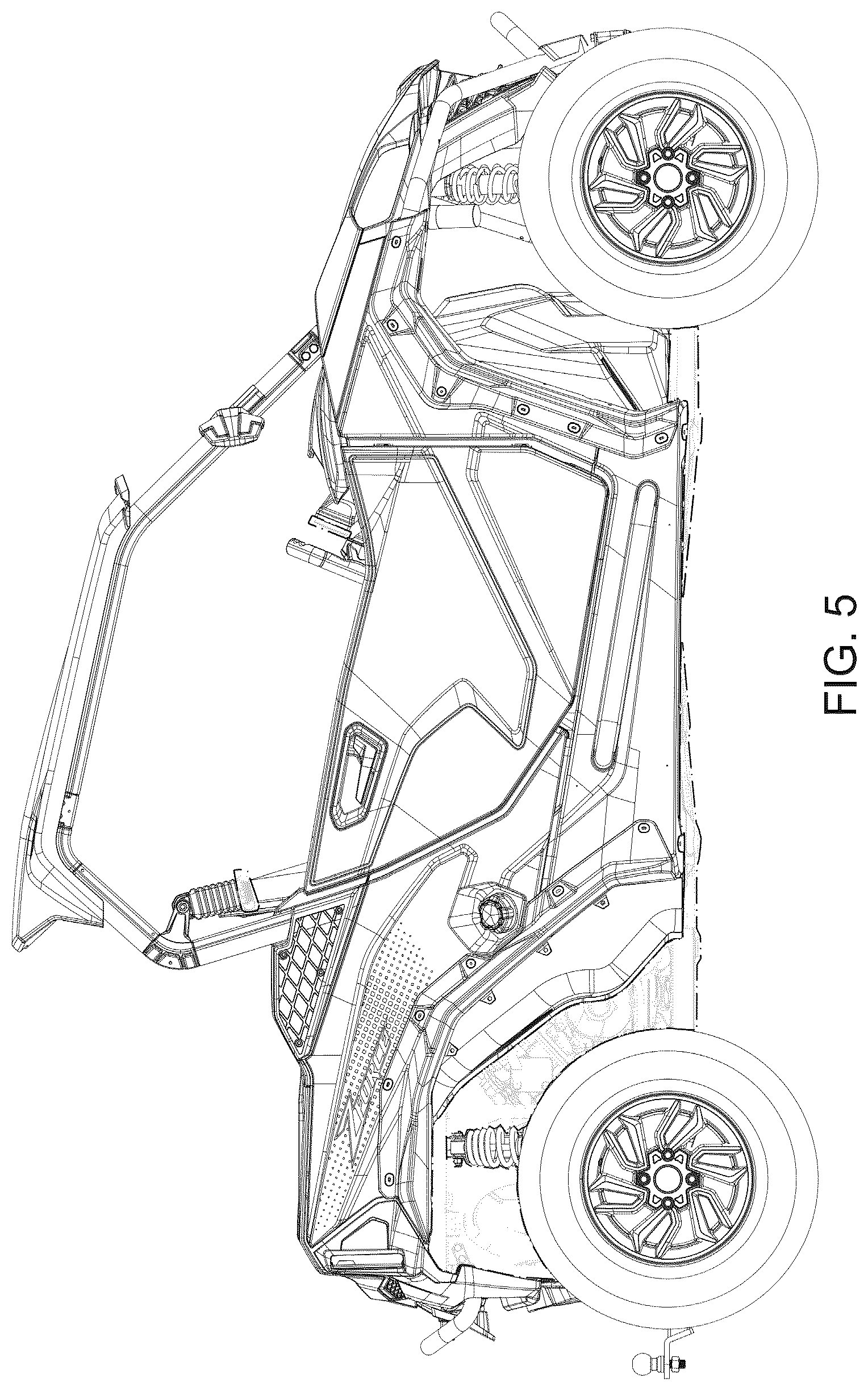 Patent USD1043433 Figure 5 – All-terrain vehicle