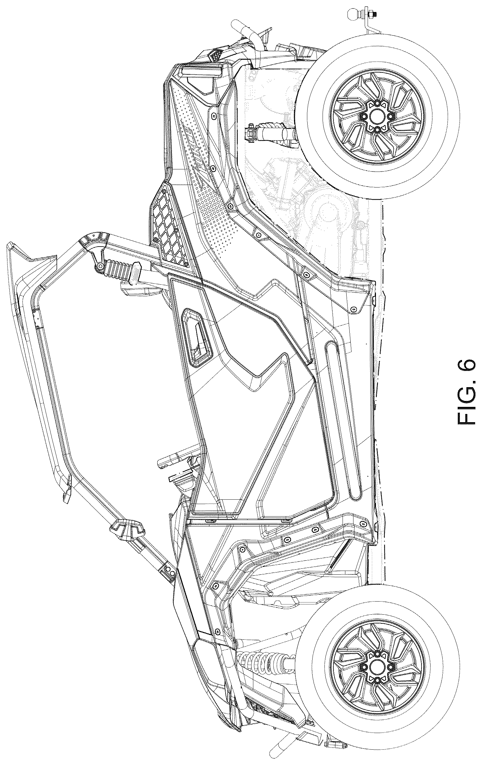 Patent USD1043433 Figure 6 – All-terrain vehicle
