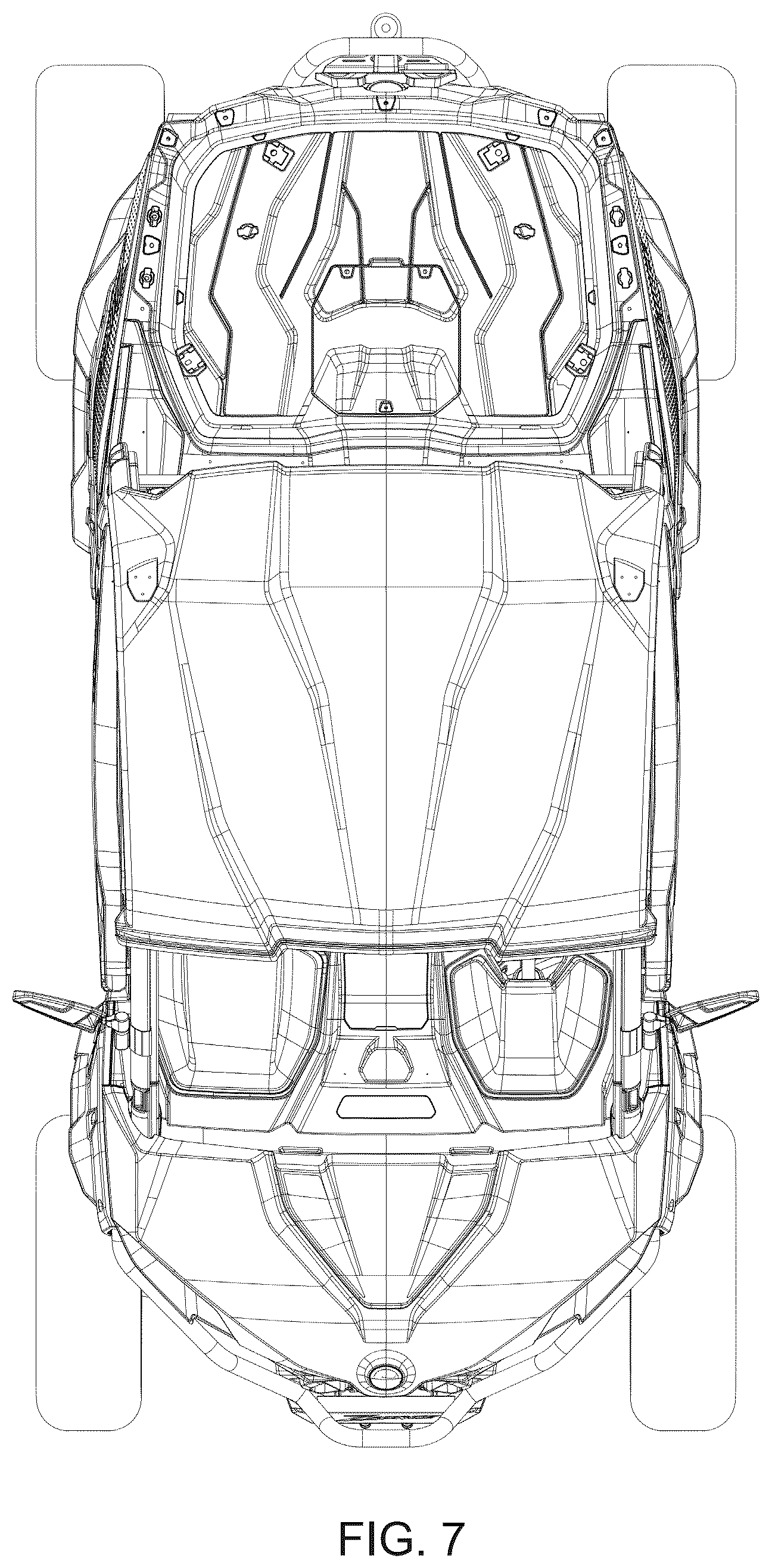 Patent USD1043433 Figure 7 – All-terrain vehicle