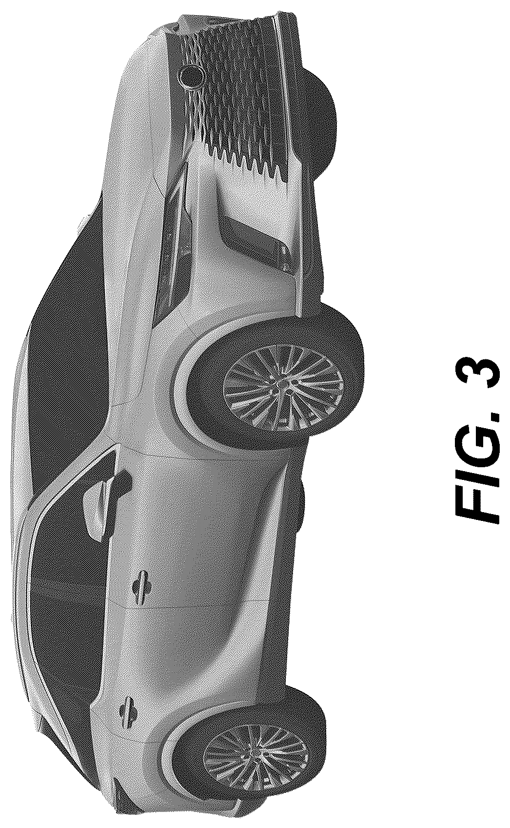 Patent USD1043435 Figure 3 – Motor vehicle and/or toy vehicle replica thereof