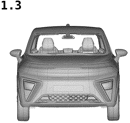 Patent USD1043436 Figure 3 – Automobile