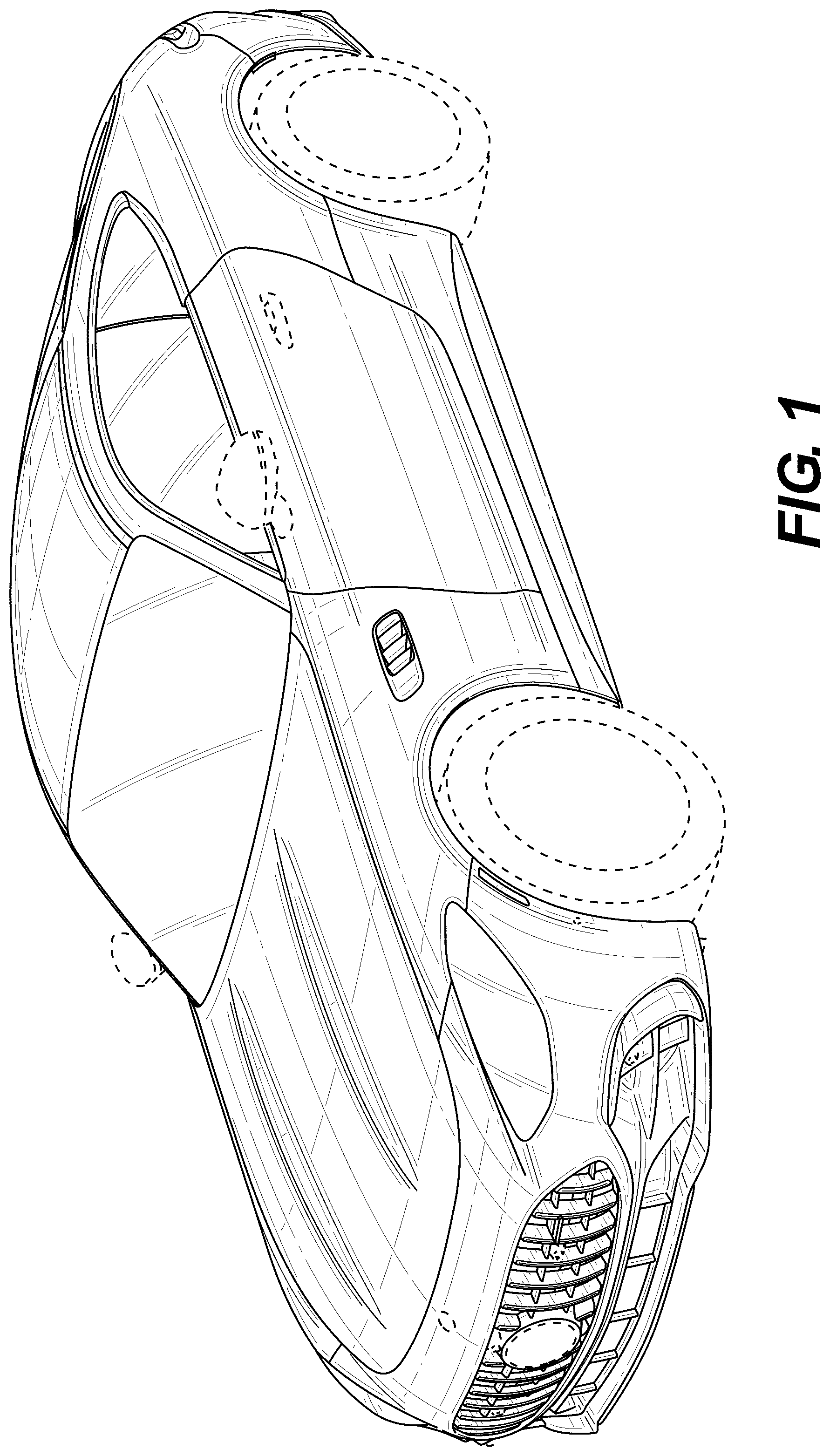 Patent USD1043439 Figure 1 – Motor vehicle body, toy vehicle body replica, and/or other replica