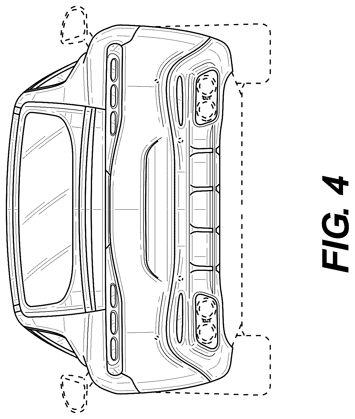 Patent USD1043439 Figure 4 – Motor vehicle body, toy vehicle body replica, and/or other replica