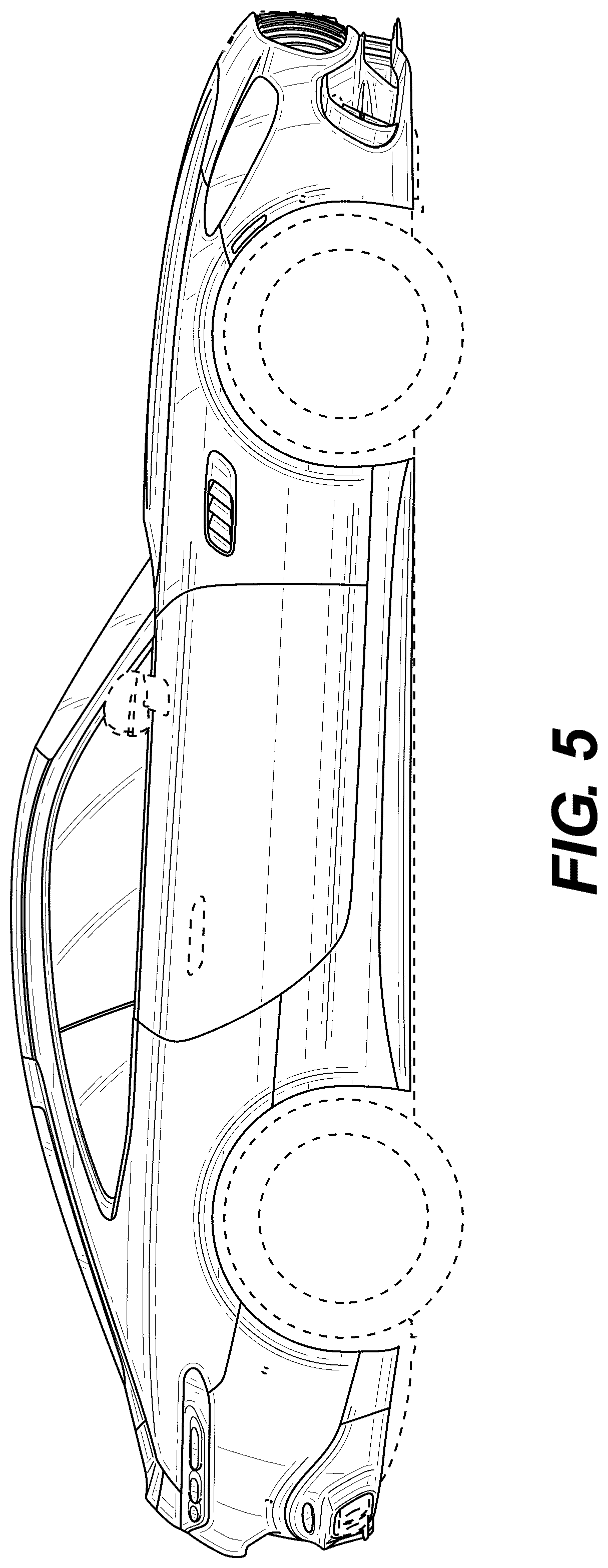 Patent USD1043439 Figure 5 – Motor vehicle body, toy vehicle body replica, and/or other replica